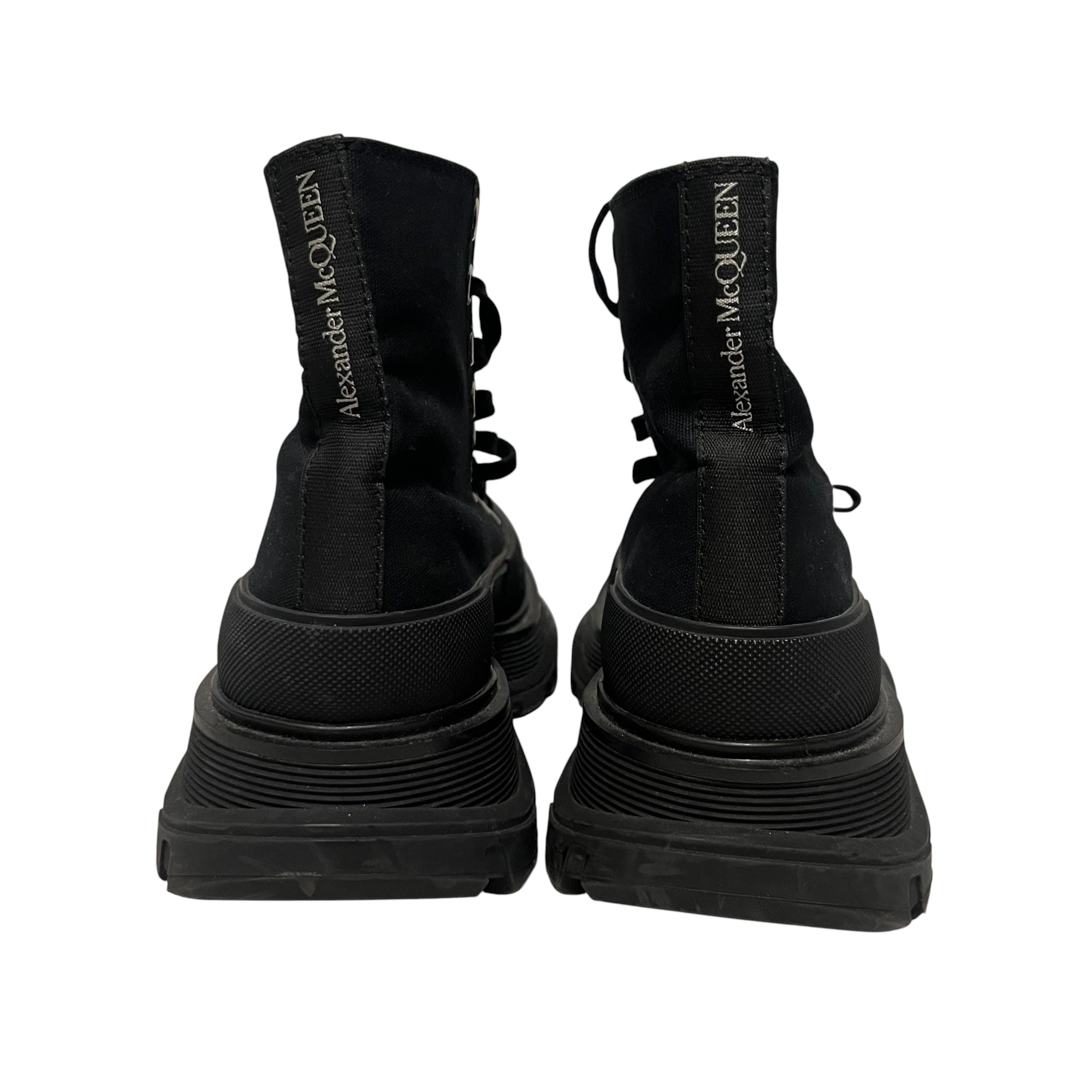 Alexander McQueen/Hi-Sneakers/US 6/Cotton/BLK/Platform/TREAD SLICK view 5