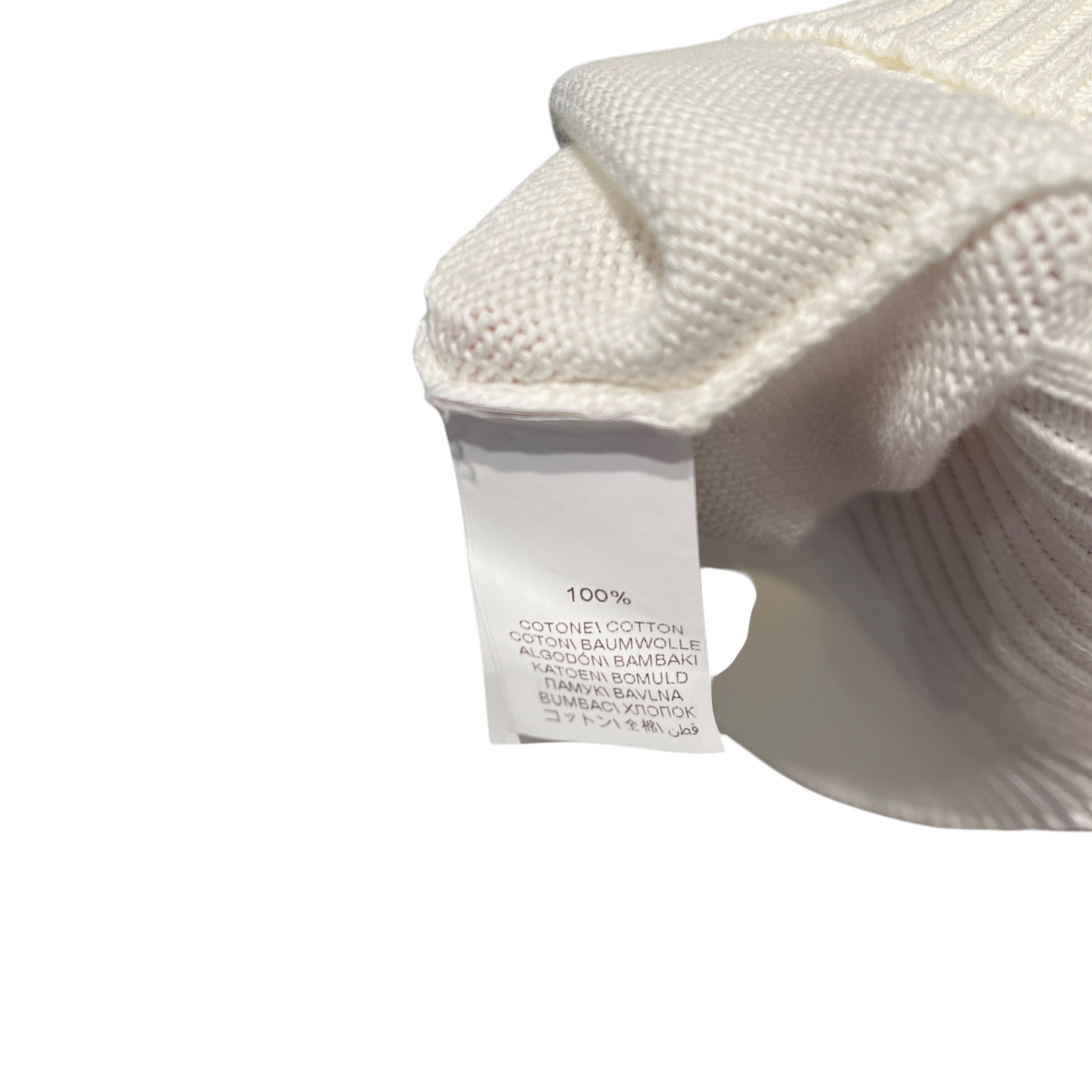 BRUNELLO CUCINELLI/Sweater/White Beige Trim Knit Sweater view 4
