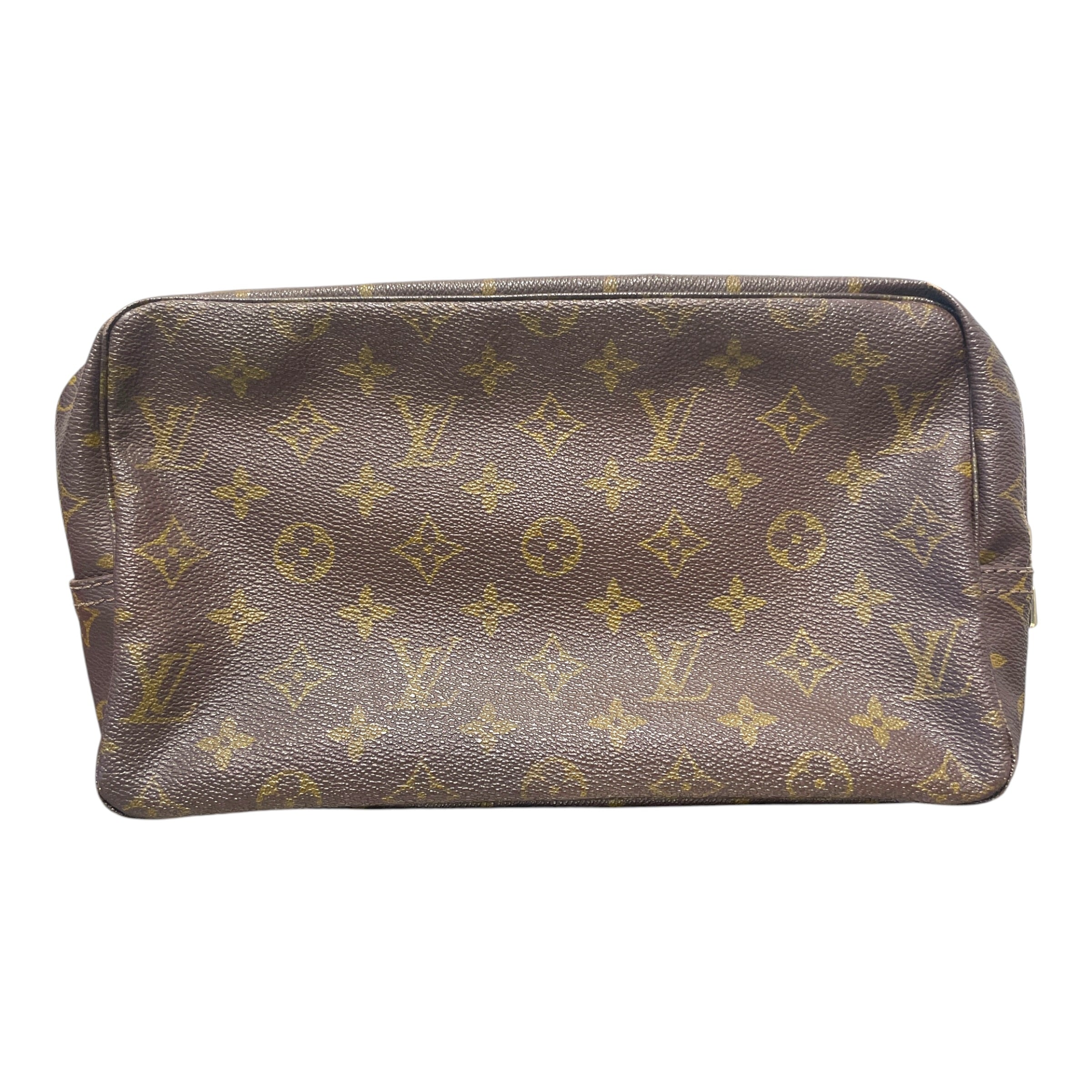 LOUIS VUITTON/Pouch/Monogram/Leather/BRW/Trousse Toilette 28 view 1