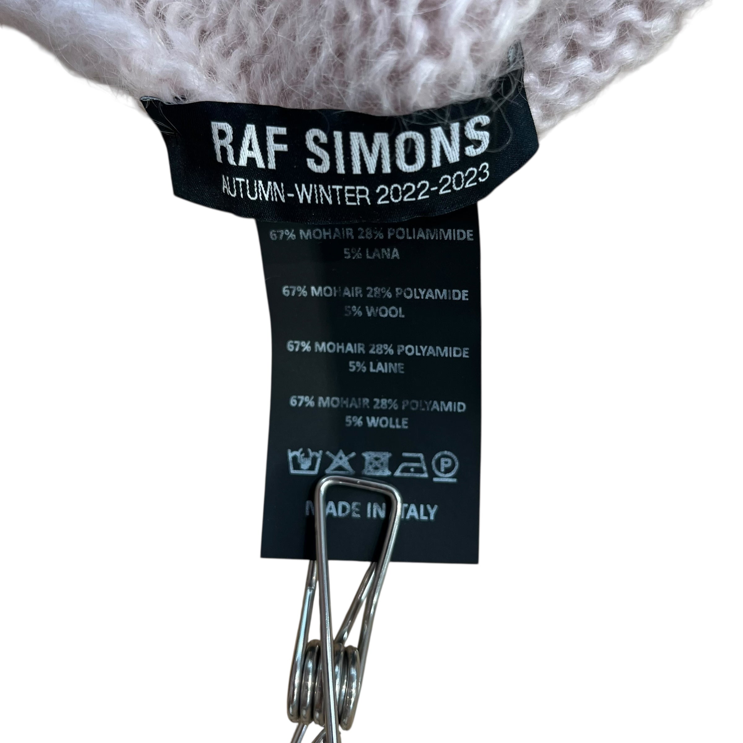 RAF SIMONS/Headwear/Mohair/PNK/MOHAIR BALACLAVA MASK view 4