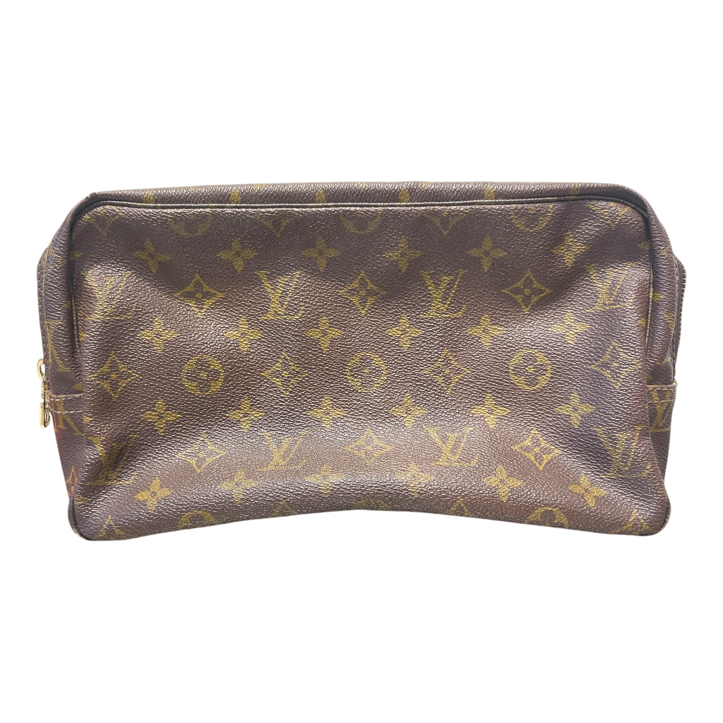 LOUIS VUITTON/Pouch/Monogram/Leather/BRW/Trousse Toilette 28 view 3