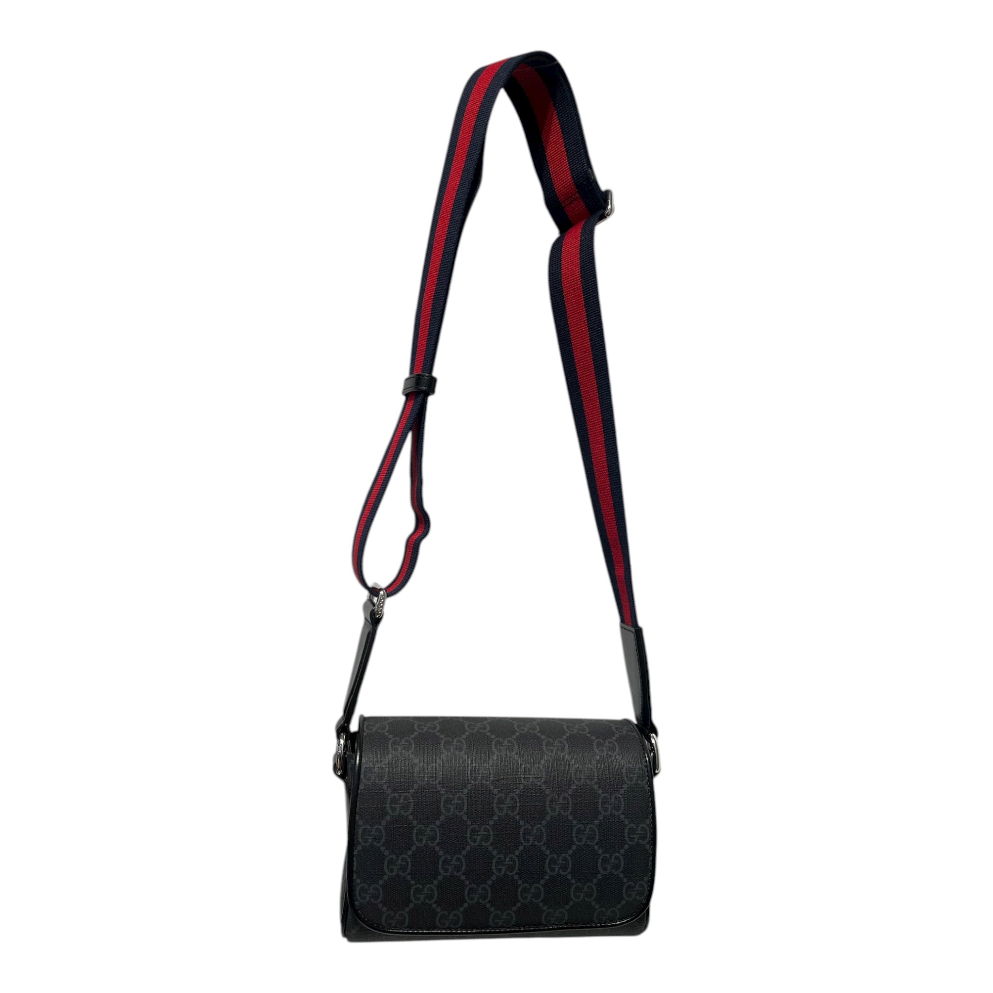 GUCCI/Cross Body Bag/All Over Print/Leather/BLK/GG mini bag view 1