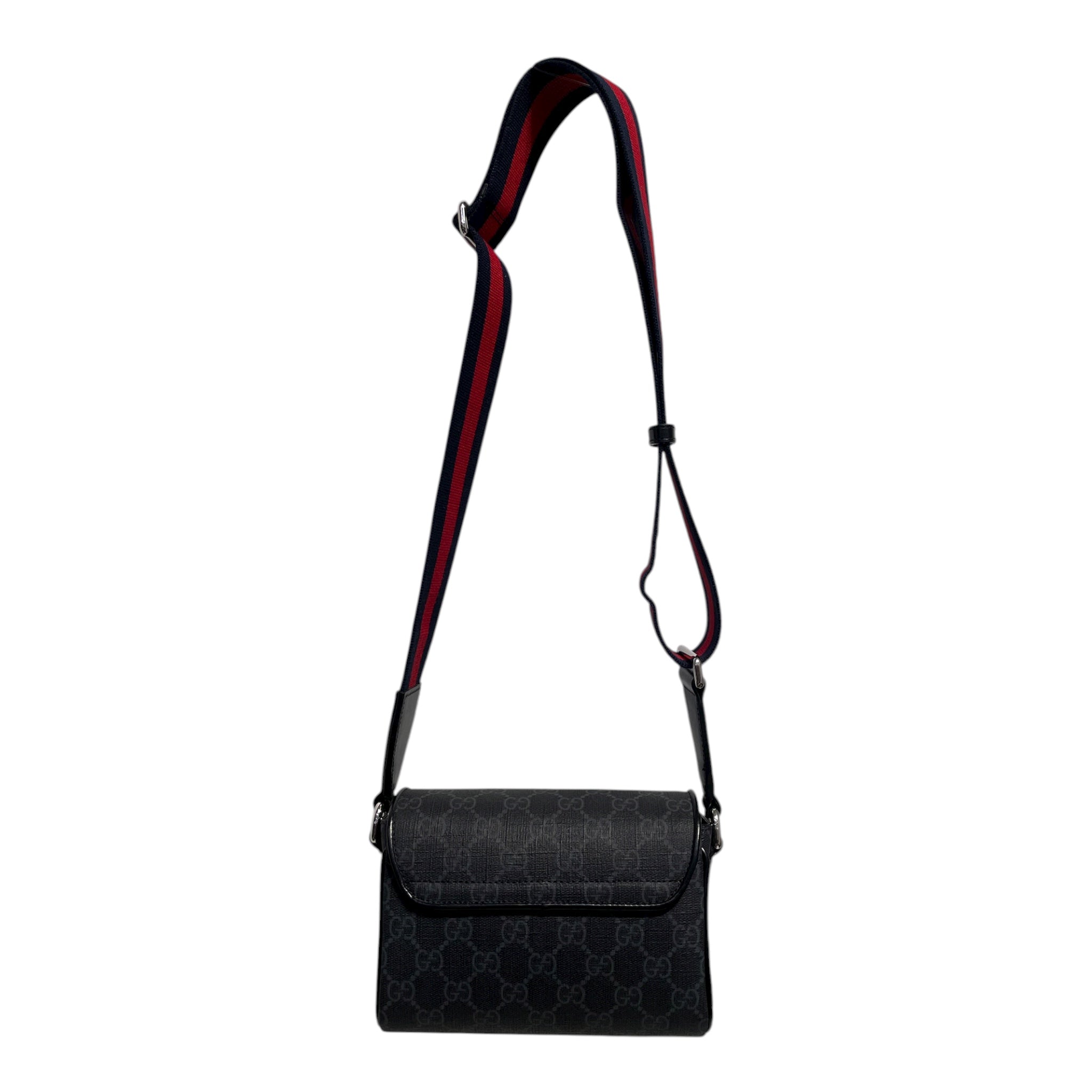 GUCCI/Cross Body Bag/All Over Print/Leather/BLK/GG mini bag view 2