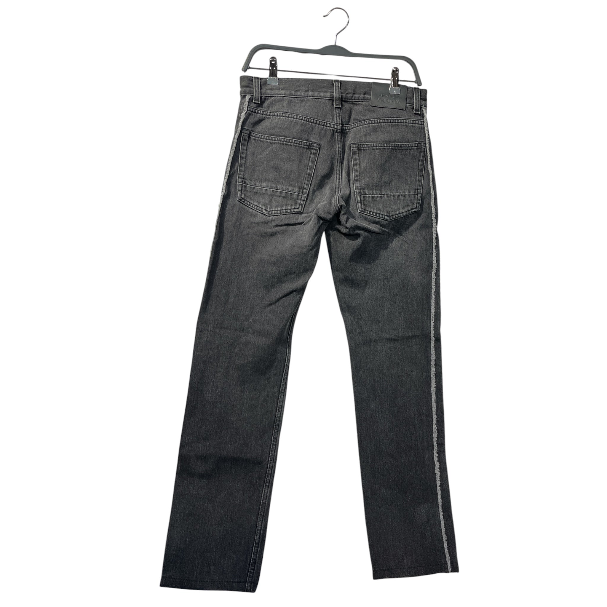 Alexander McQueen/Bootcut Pants/44/Denim/BLK/ view 2