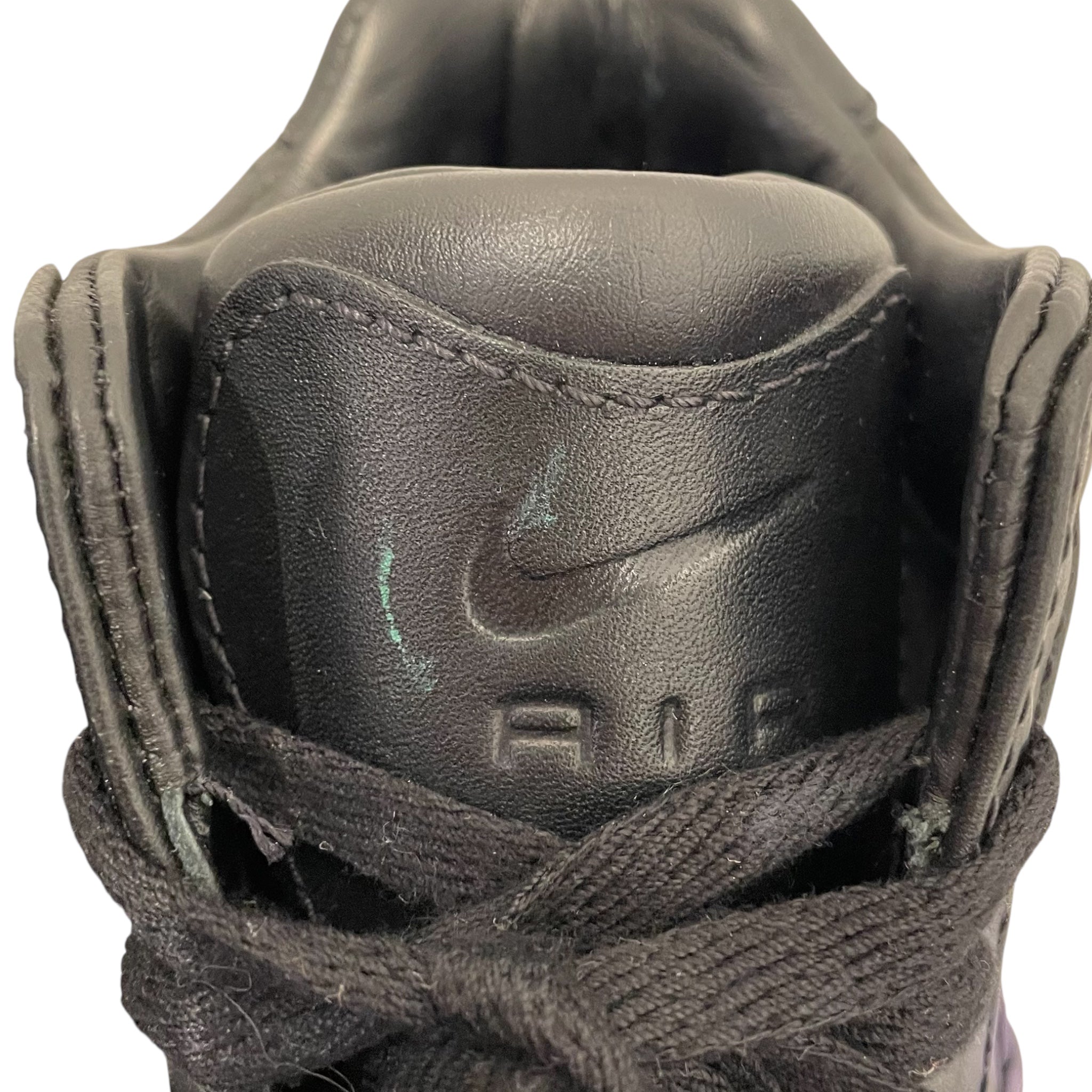 NIKE ACG/Hi-Sneakers/US 8/Leather/BLK/skull airbrush view 4