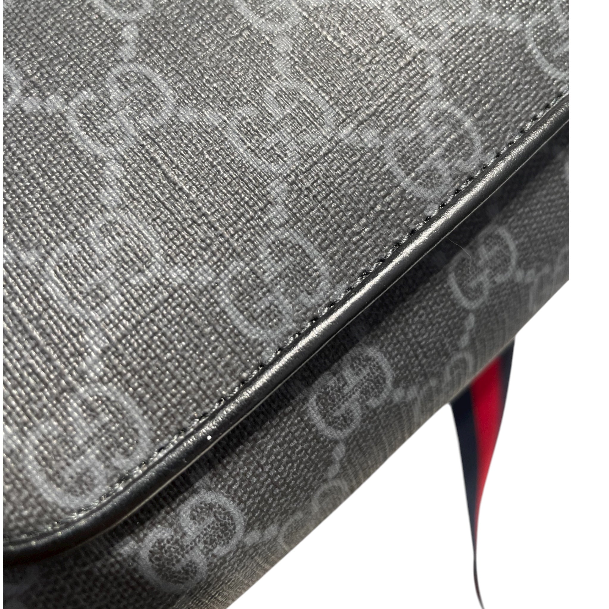 GUCCI/Cross Body Bag/All Over Print/Leather/BLK/GG mini bag view 5