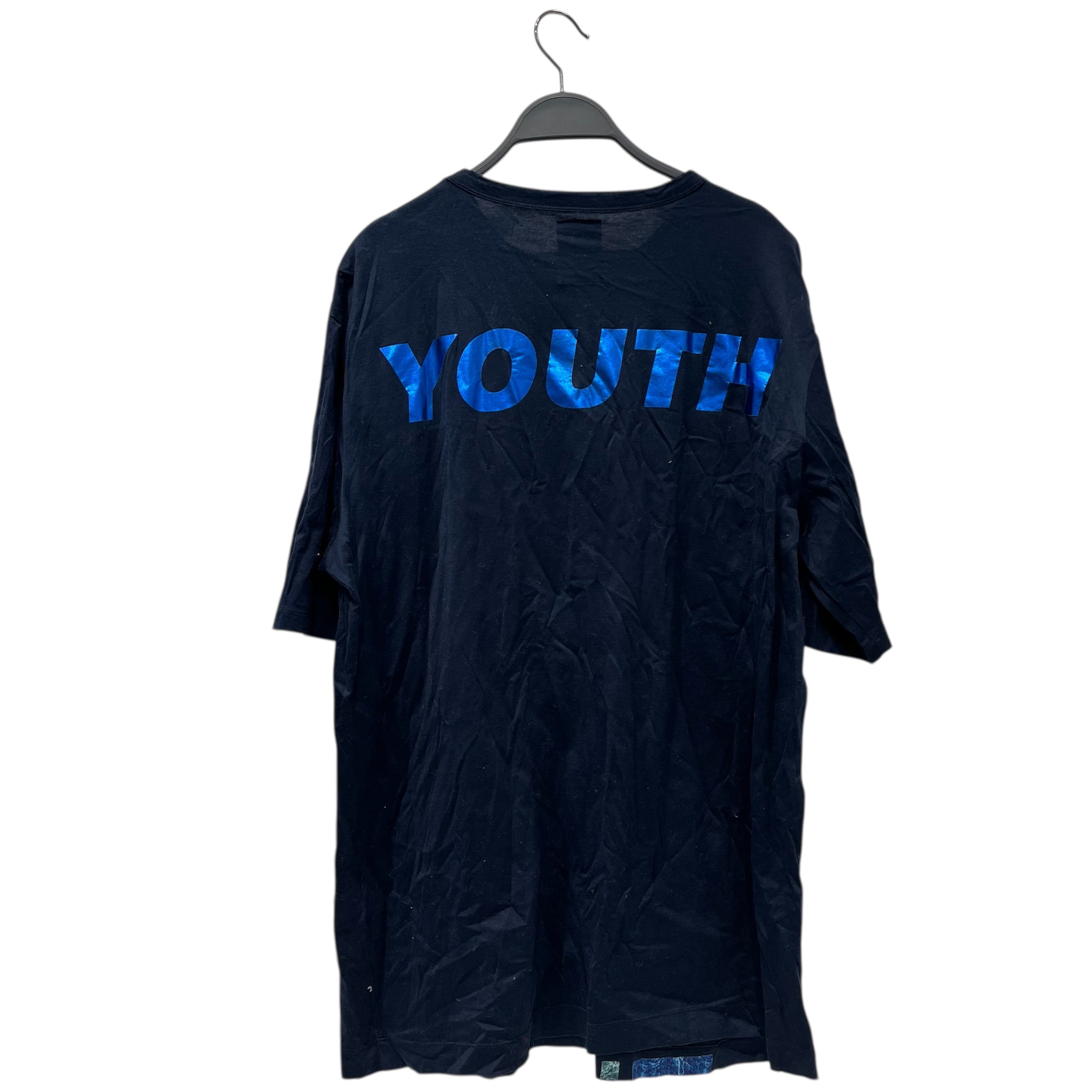 Juun.J/T-Shirt/48/Cotton/NVY/All Over Print/YOUTH GEO MARBLE METALLIC view 2