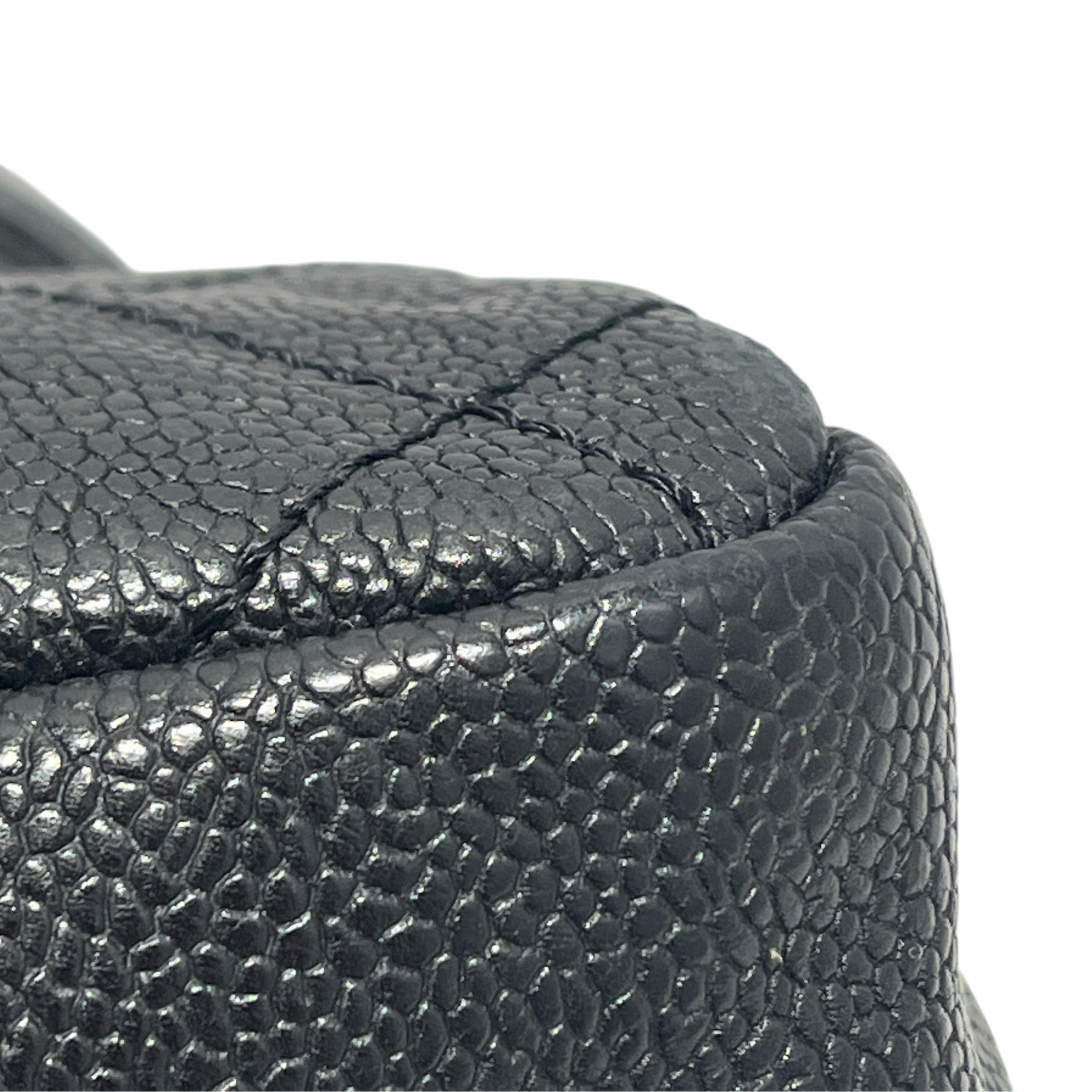CHANEL/Cross Body Bag/Leather/BLK/MINI SIMPLY CC flap bag view 10