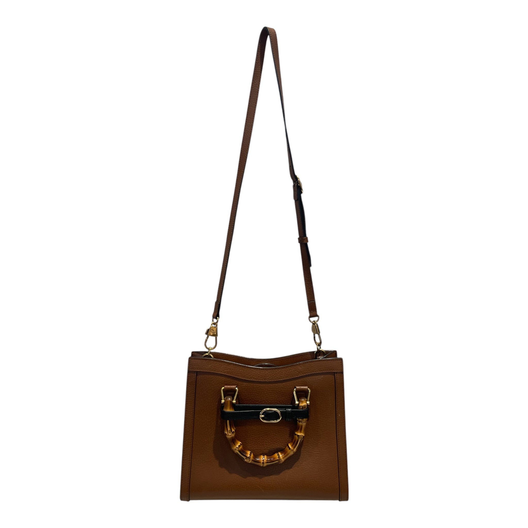 GUCCI/Cross Body Bag/Leather/BRW/diana bamboo tote view 2