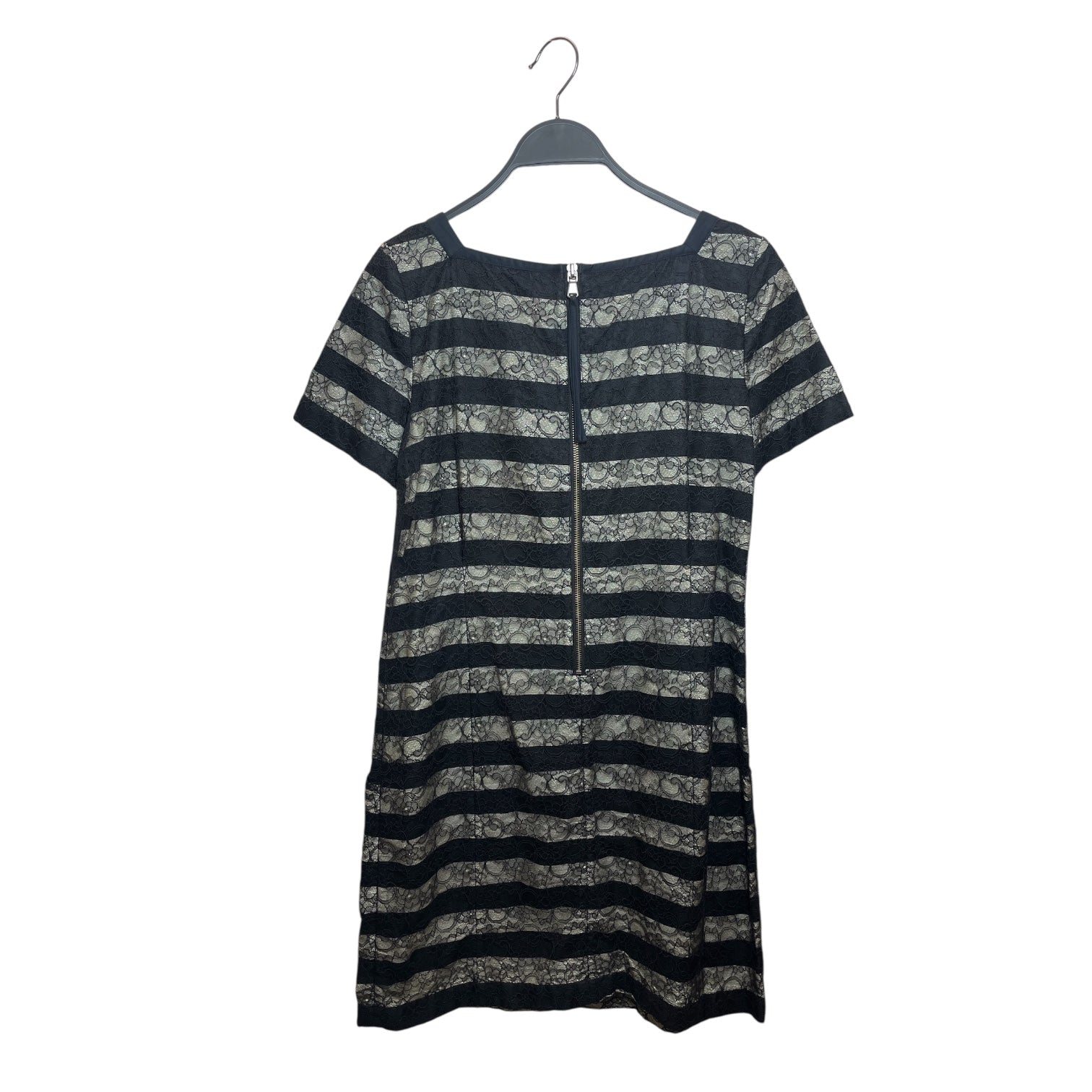 MARC BY MARC JACOBS/Dress/XS/Stripe/Nylon/BLK/LACE DRESS view 2