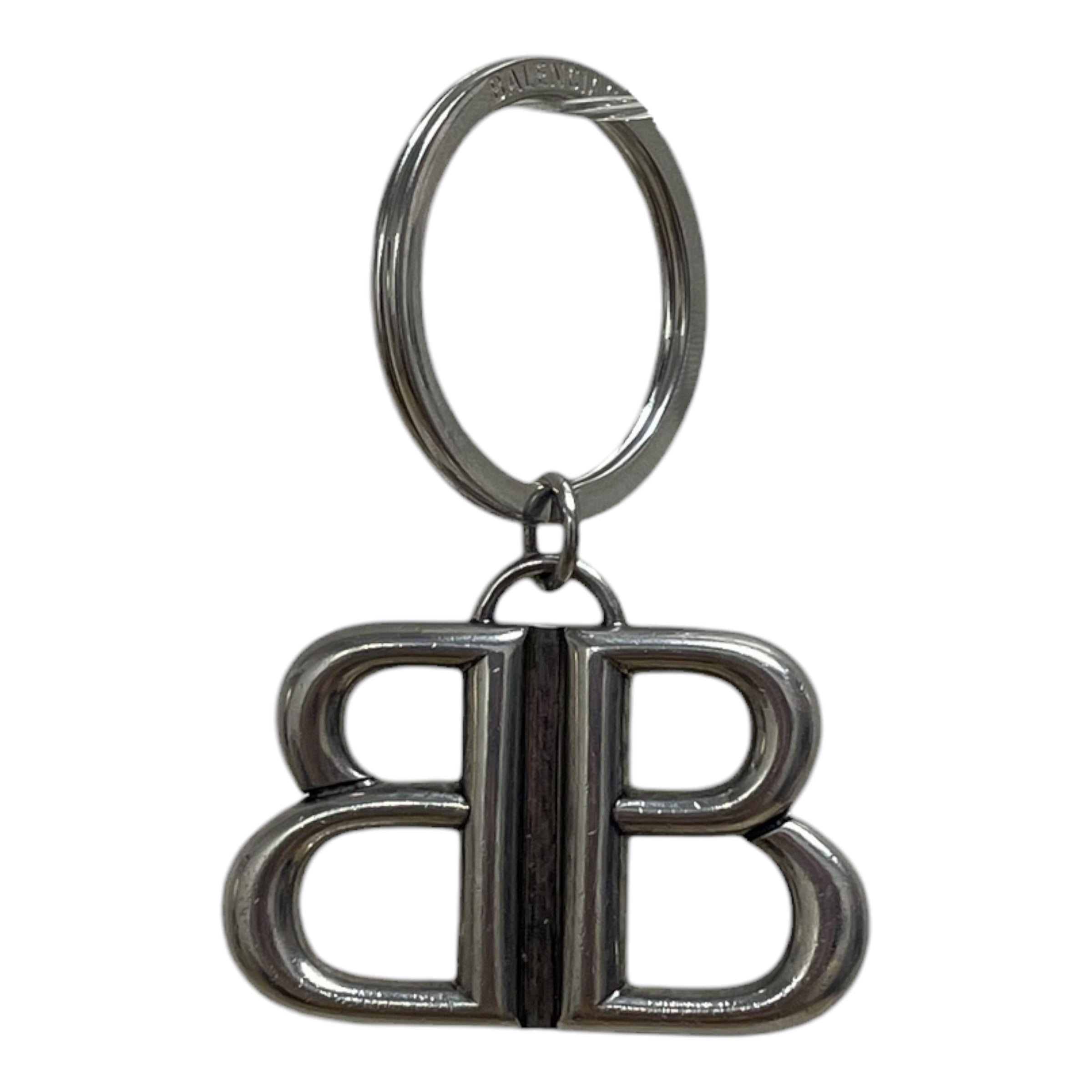 BALENCIAGA/Accessories/SLV/BB KEYCHAIN SILVER view 1