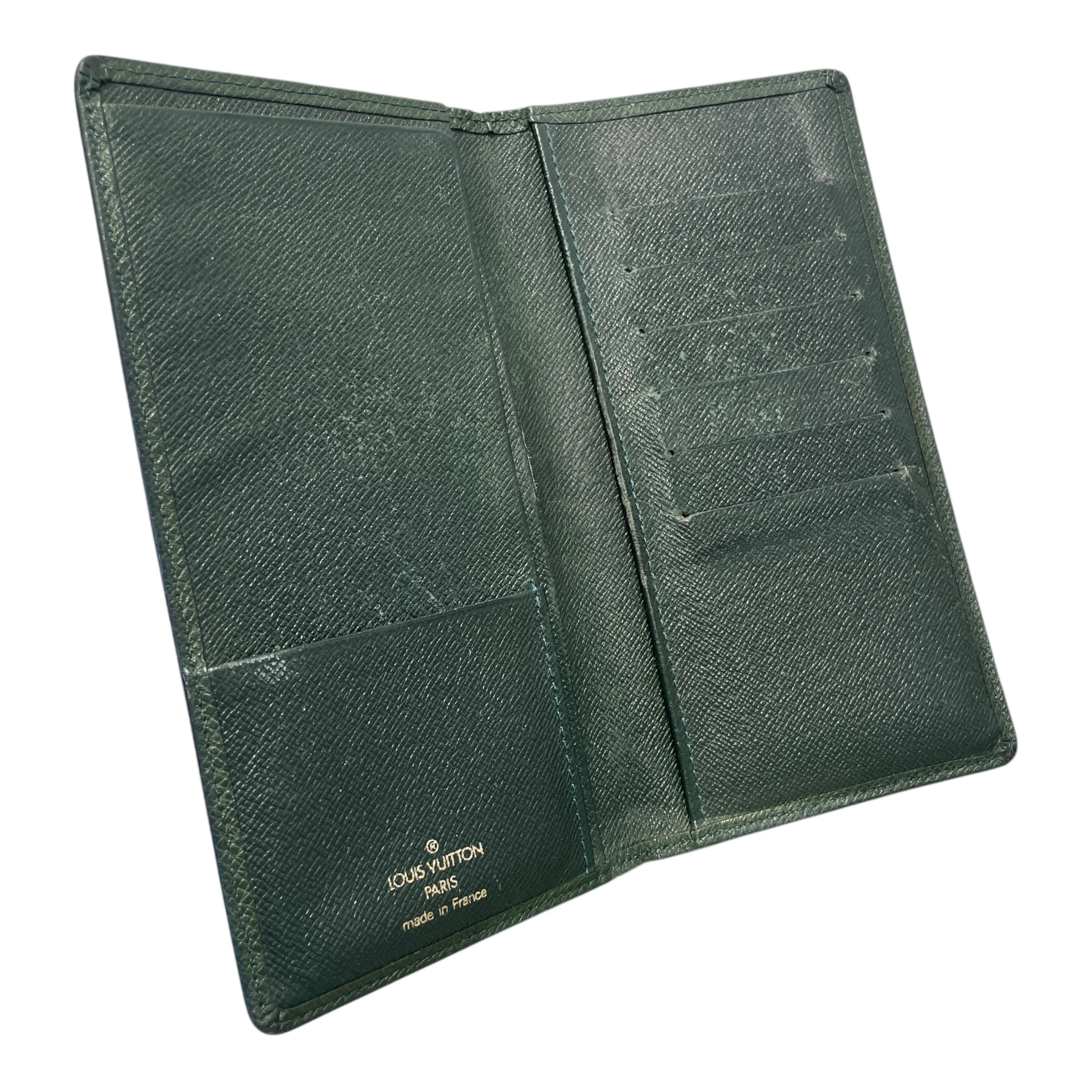 LOUIS VUITTON/Wallet/Leather/GRN/M's/Taiga Porte Valeurs view 3