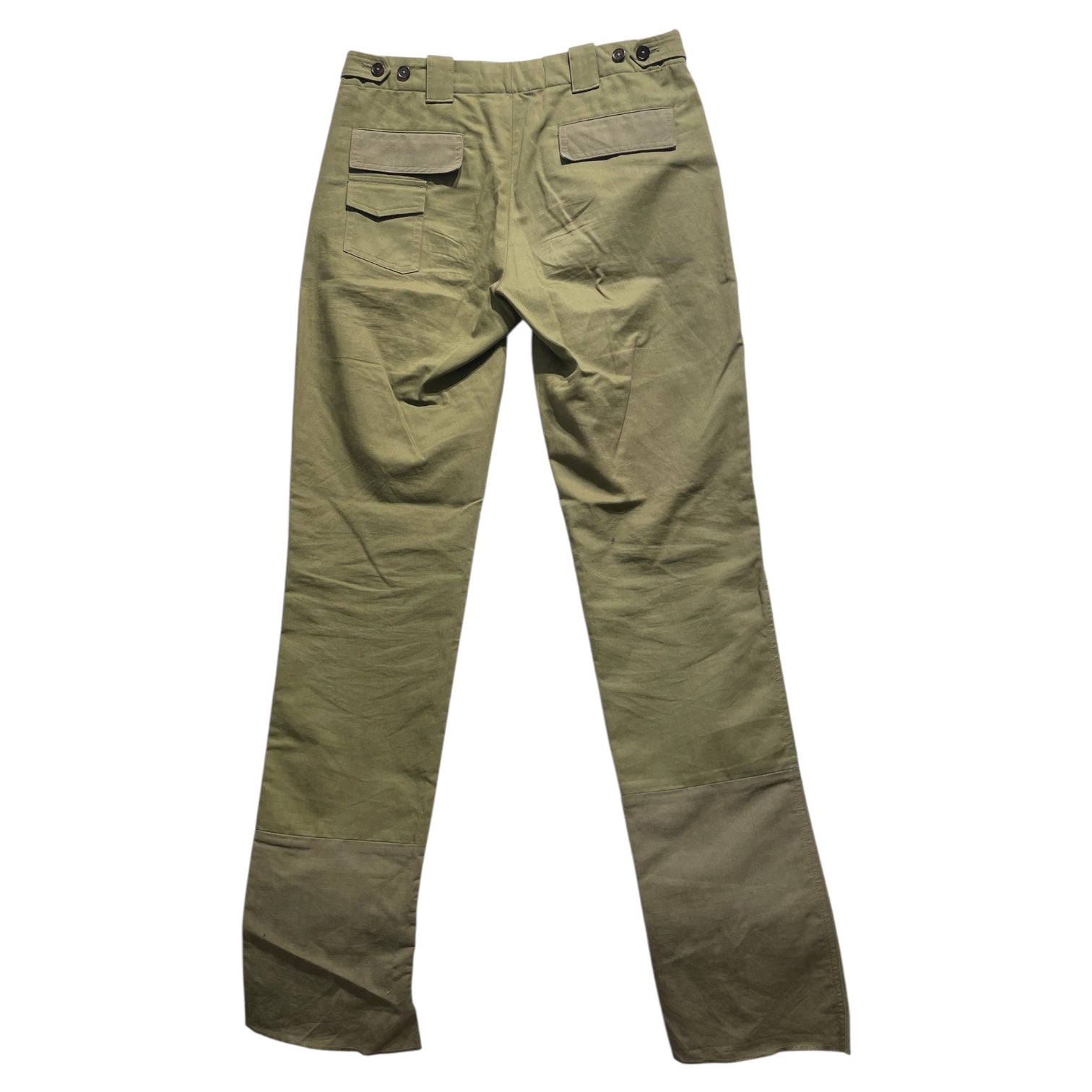 Maison Martin Margiela/Straight Pants/44/Cotton/GRN/Green Chinos Slim Fit view 2