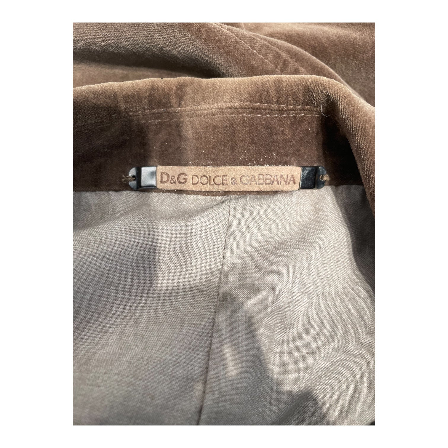 DOLCE&GABBANA/Jacket/L/Velour/BRW/VELVET BLAZER view 3