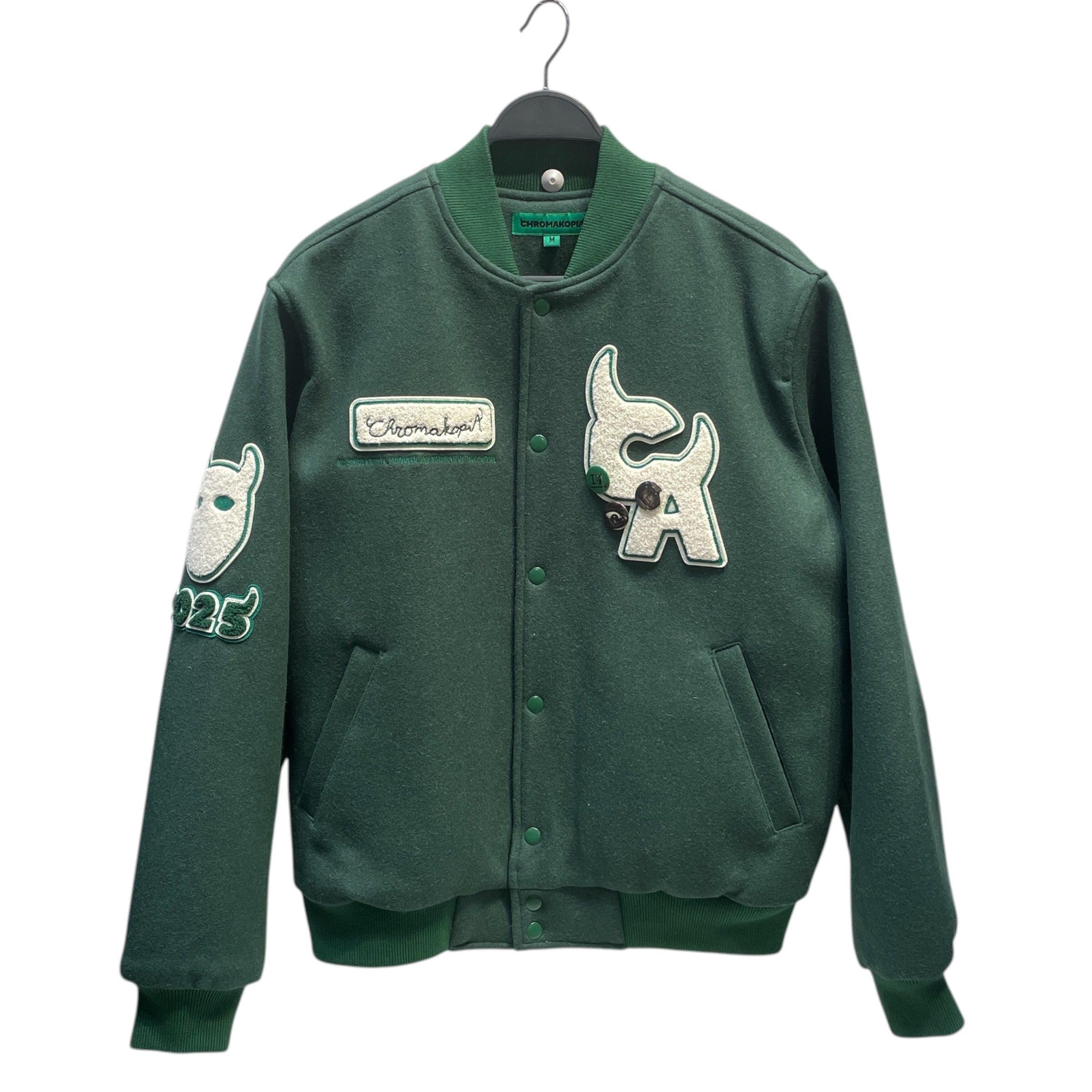 GOLF WANG/Baseball Jkt/M/Wool/GRN/Graphic/ view 1