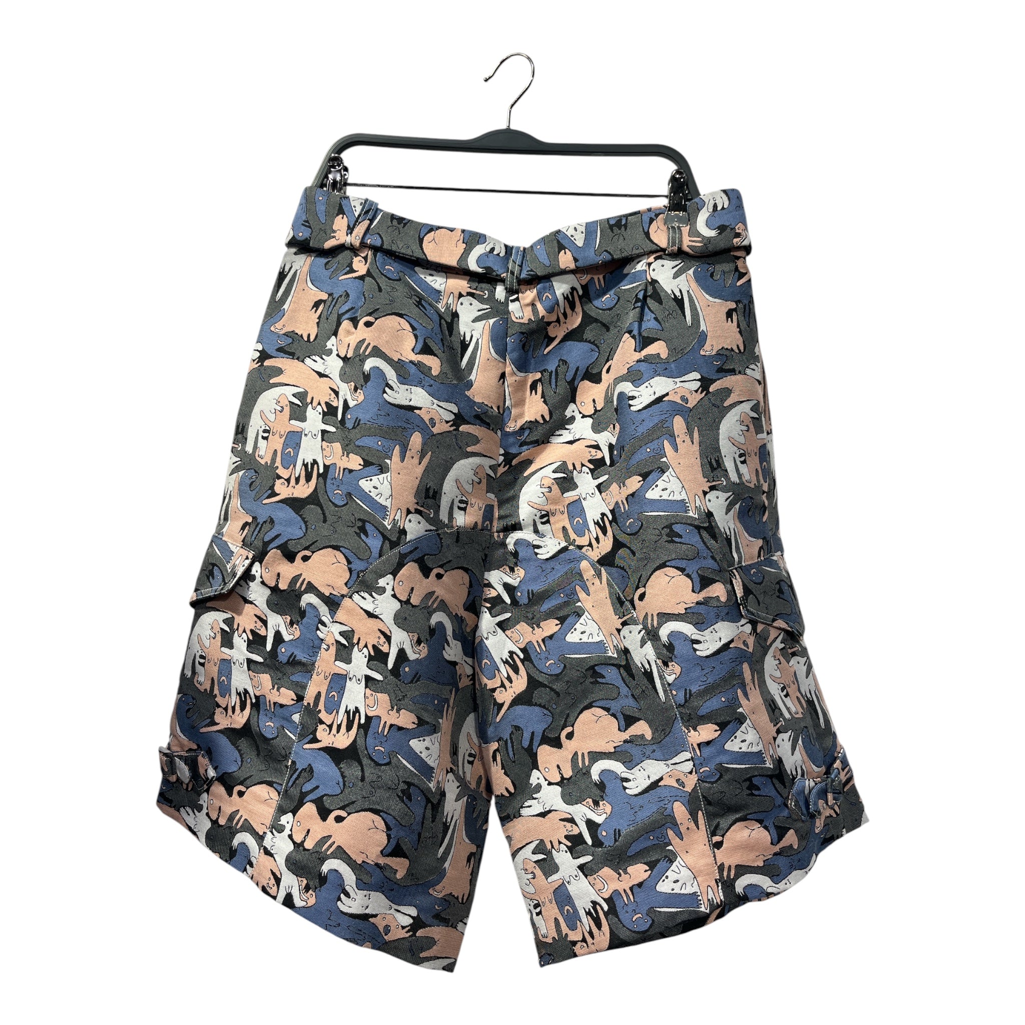 CHARLES JEFFREY LOVERBOY/Shorts/36/Polyester/MLT/All Over Print/PINK BLACK BLUE CHARACTERS view 2