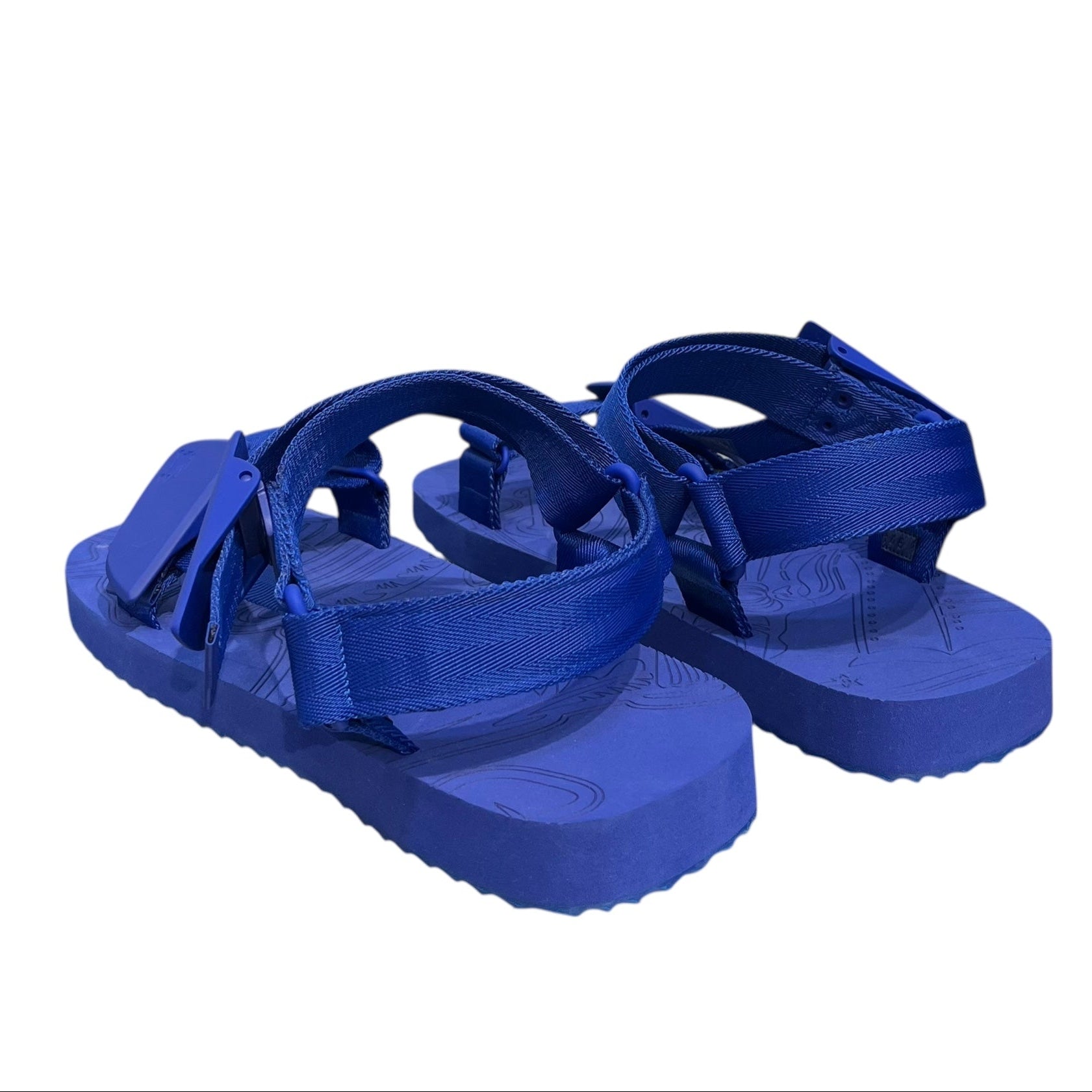 BURBERRY/Sandals/EU 46/Cotton/BLU/SLAB SANDALS BLU view 2