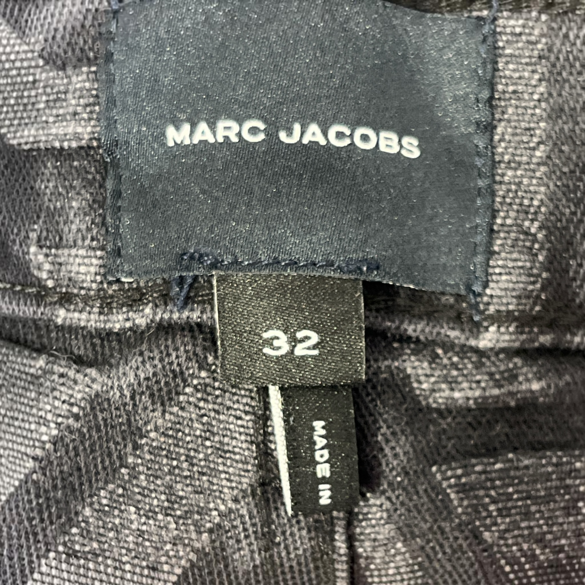 MARC JACOBS/Straight Pants/32/Monogram/Cotton/GRY/GRAY LETTER MARC JACOBS view 3