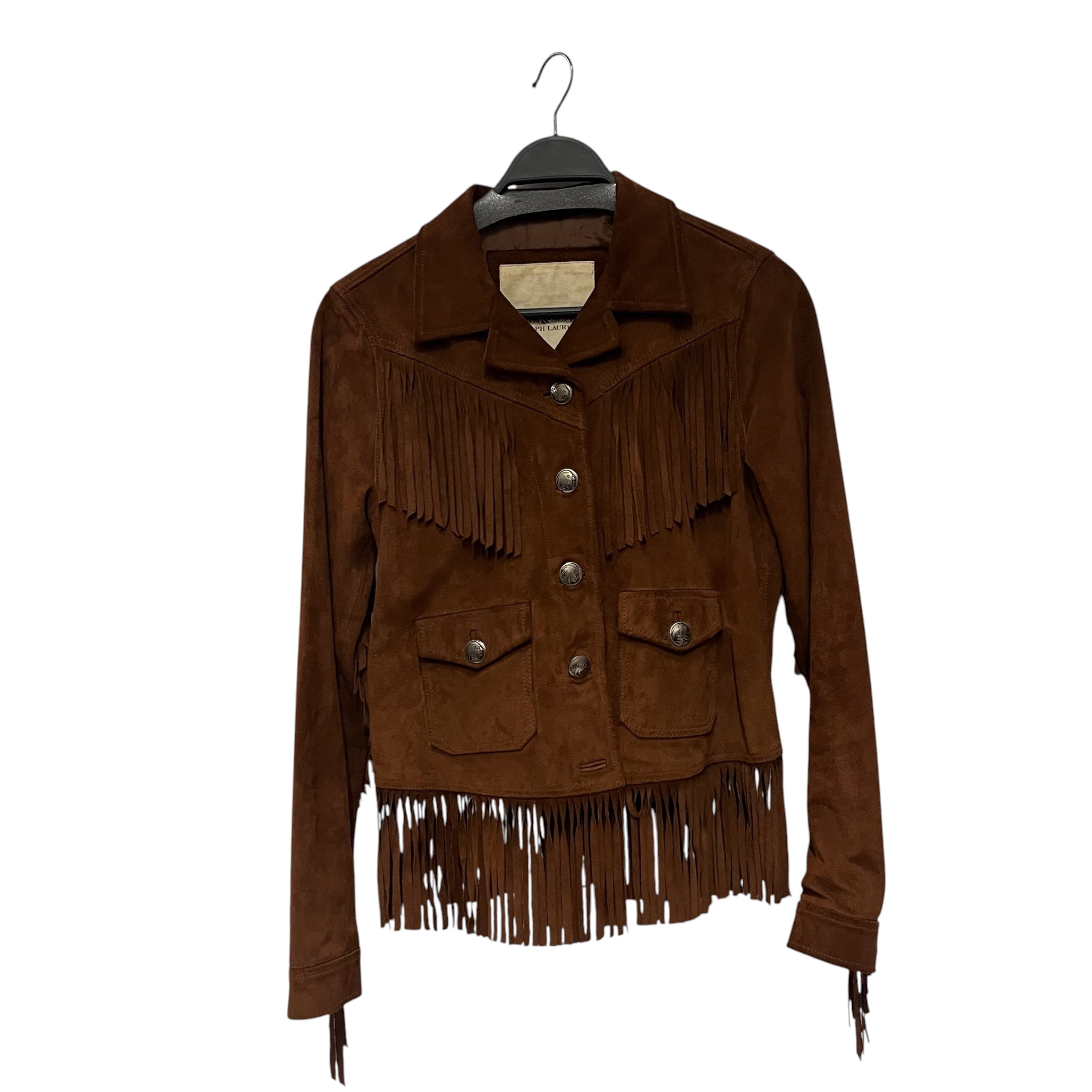 Denim & Supply Ralph Lauren/Jacket/M/Suede/BRW/fringe view 1