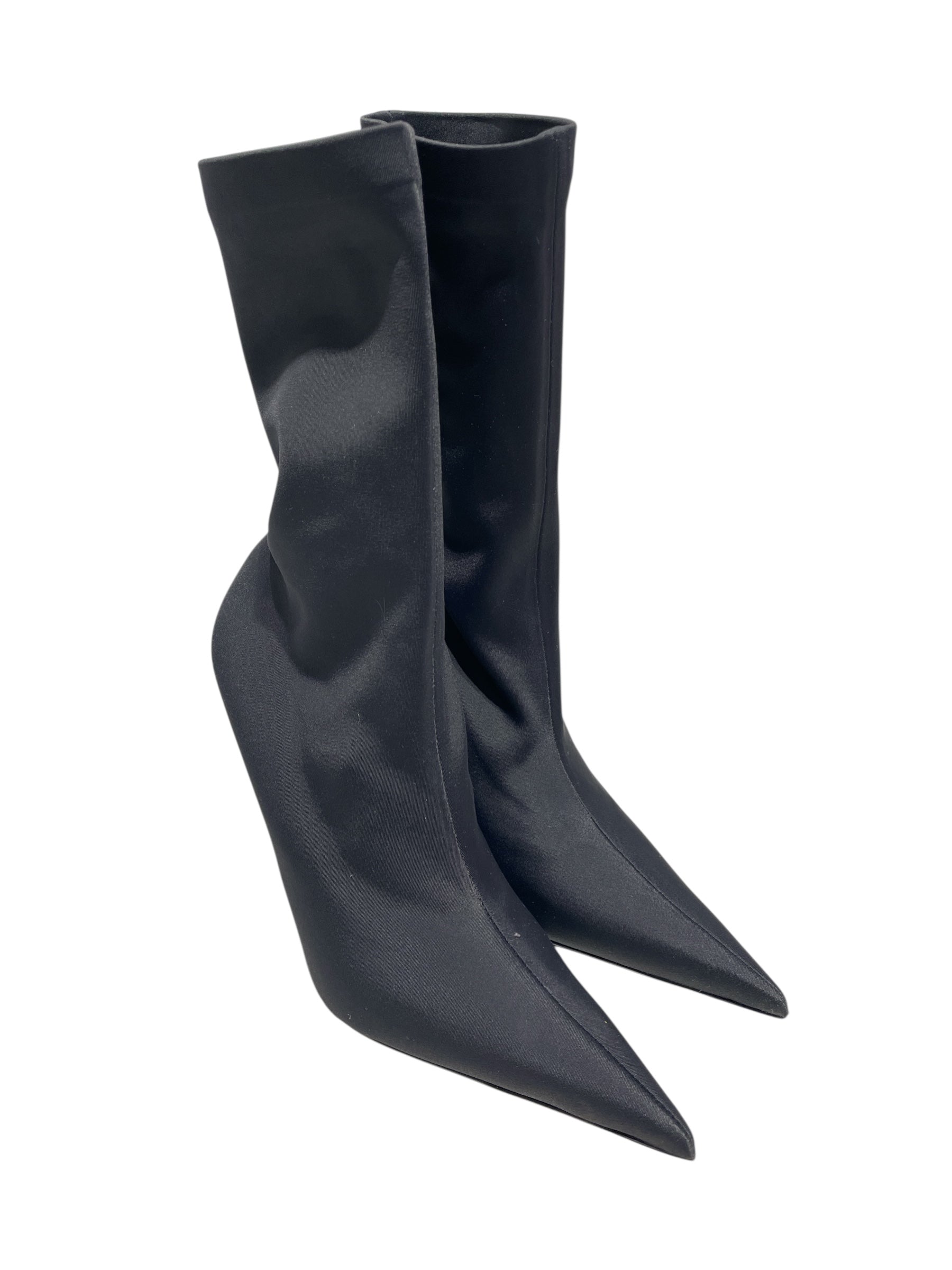 BALENCIAGA/Heels/EU 36/BLK/Knife Cloth Stilletto Heel view 1