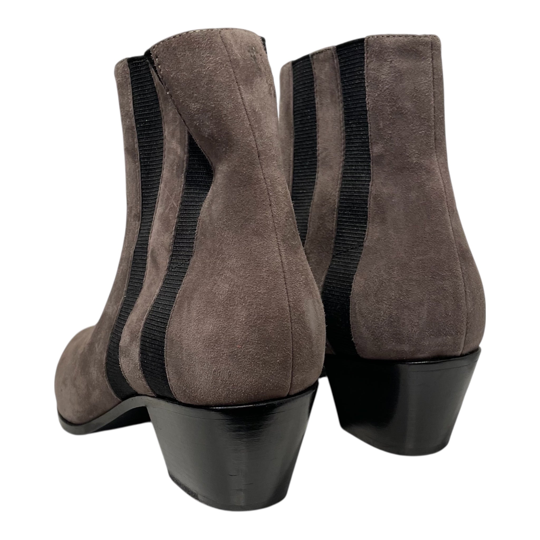 SAINT LAURENT/Chelsea Boots/EU 38/Suede/GRY/TWO MESH SLITS view 2
