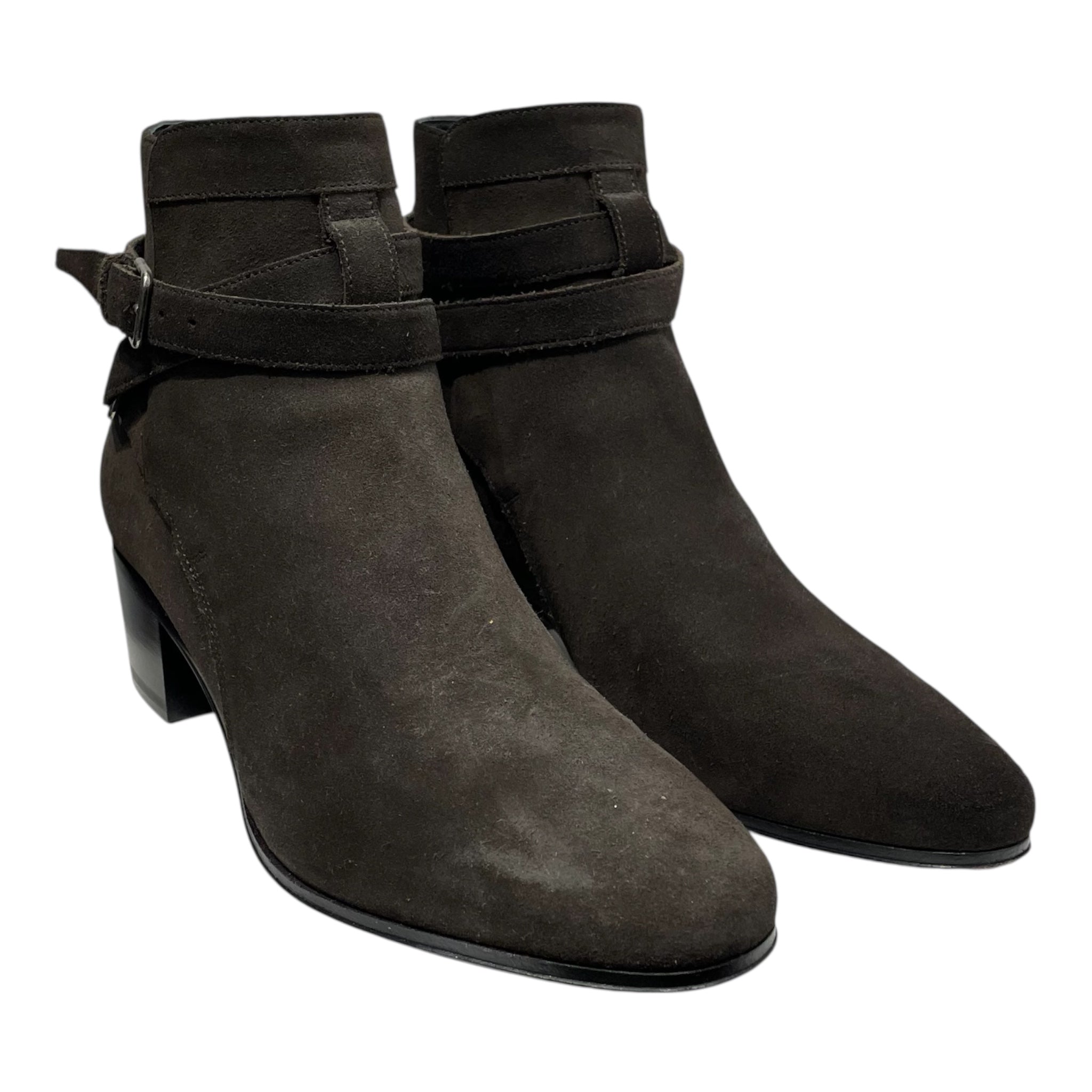 SAINT LAURENT/Boots/EU 34.5/Suede/GRN/suede soho view 1