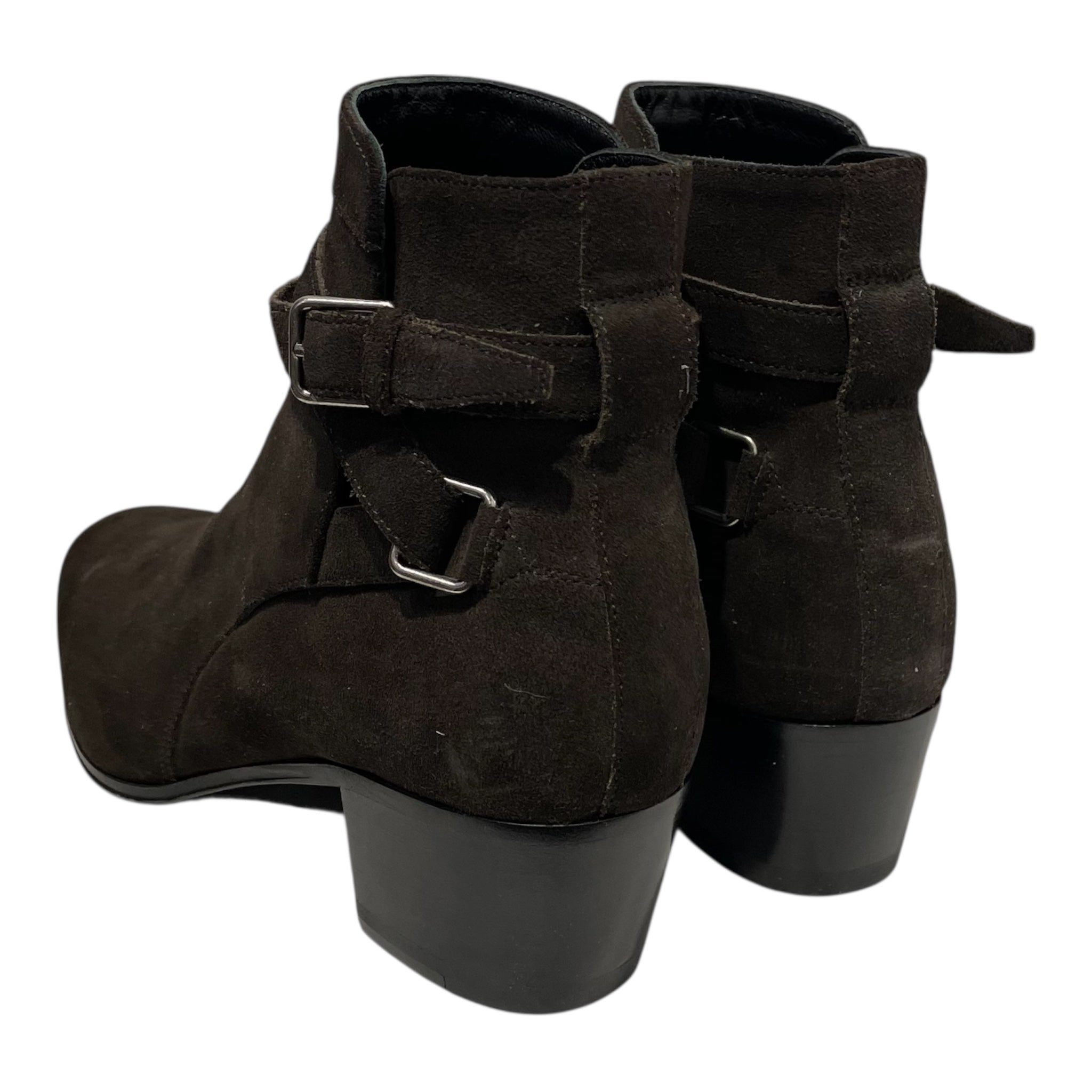 SAINT LAURENT/Boots/EU 34.5/Suede/GRN/suede soho view 2