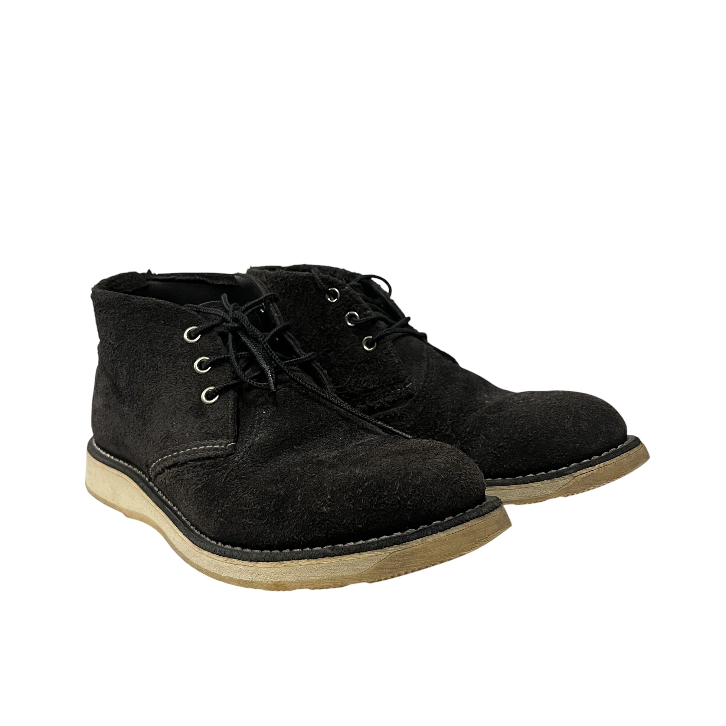 RED WING/Lace Up Boots/US 8/Suede/BLK/ view 1