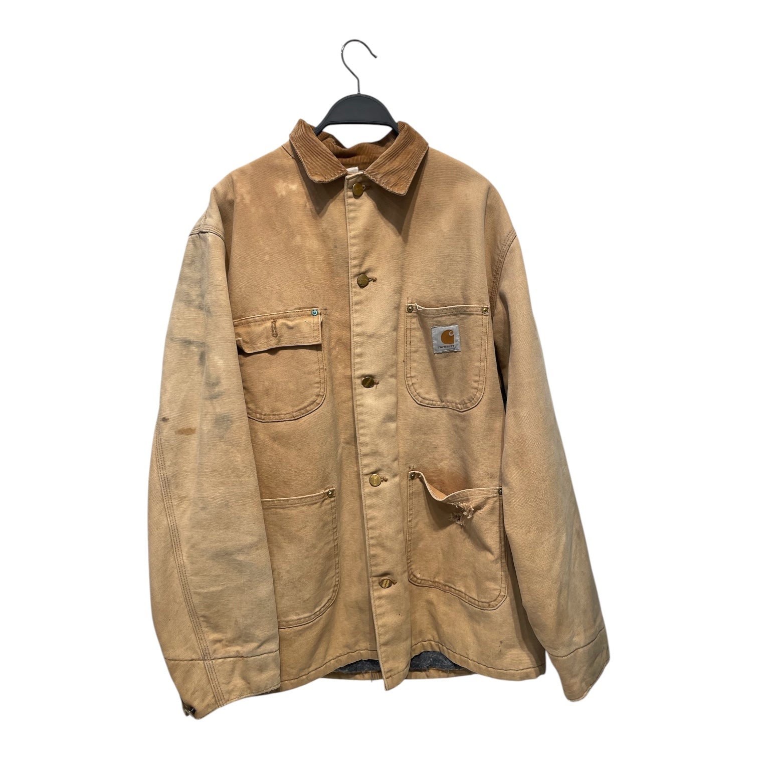 Carhartt/Jacket/M/Cotton/BEG/BLANKETT LINNED CHORE JACKET view 1