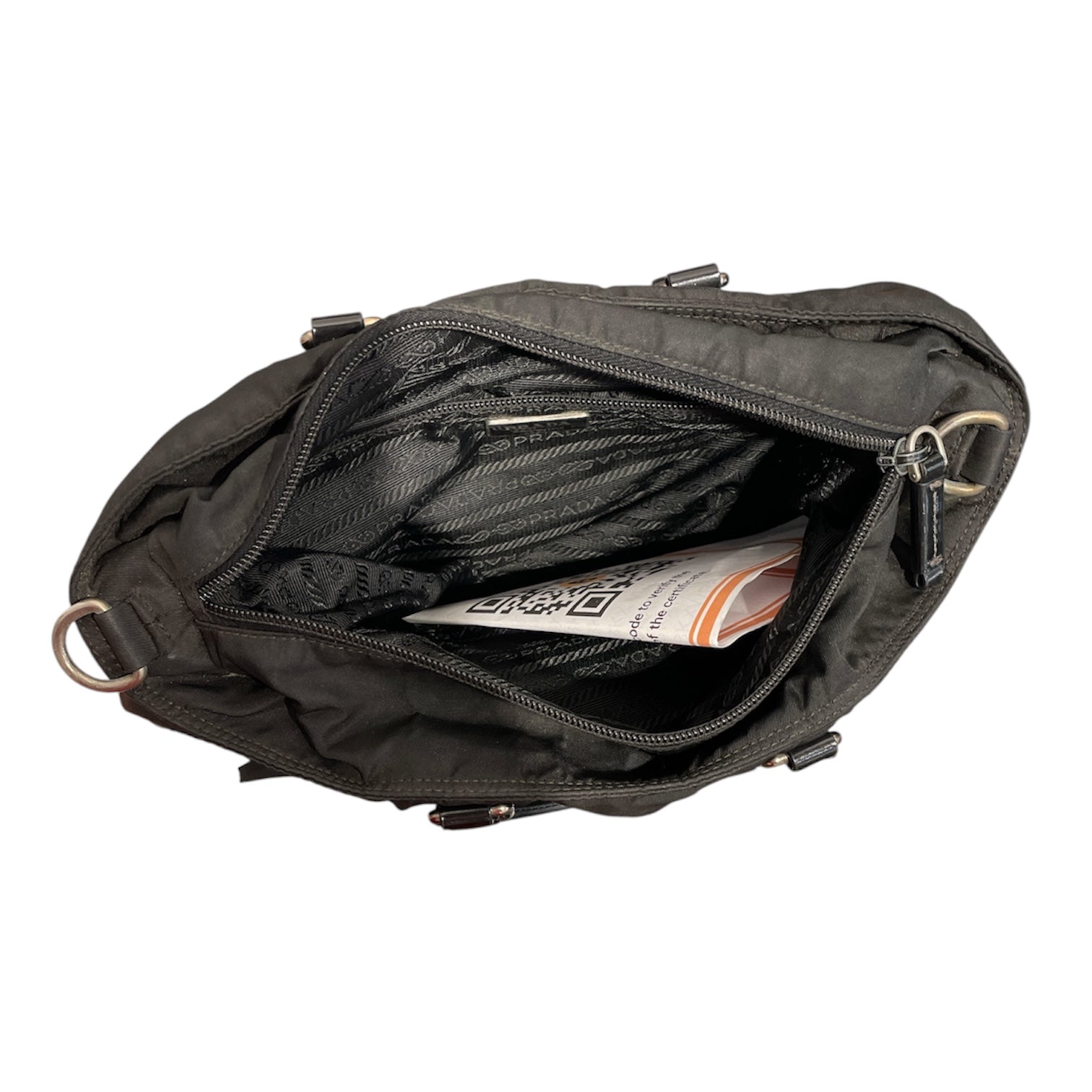 PRADA/Hand Bag/Nylon/BLK/Tessuto w Handle no strap 165 view 4