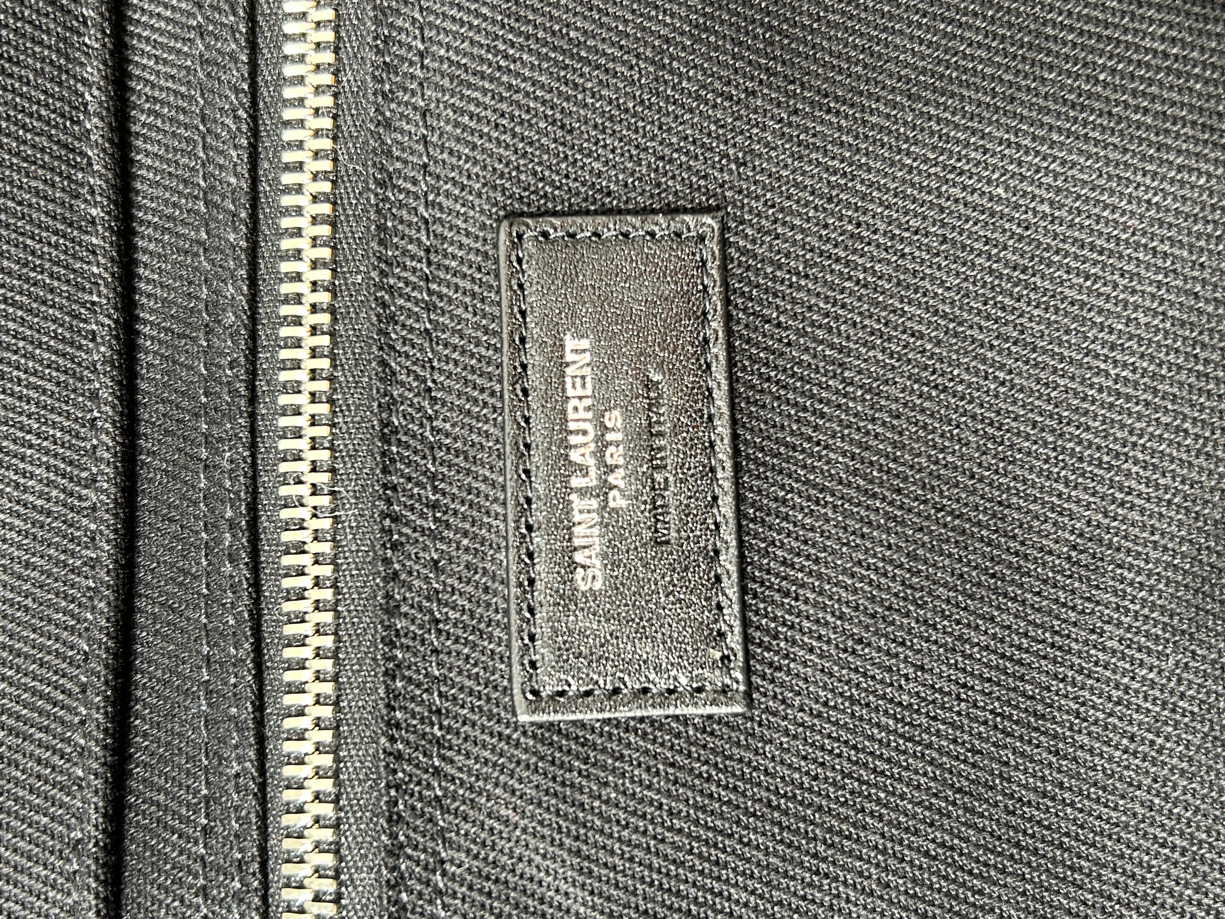 SAINT LAURENT/Tote Bag/Cotton/BLK/RIVE GAUCHE TOTE CANVAS view 5