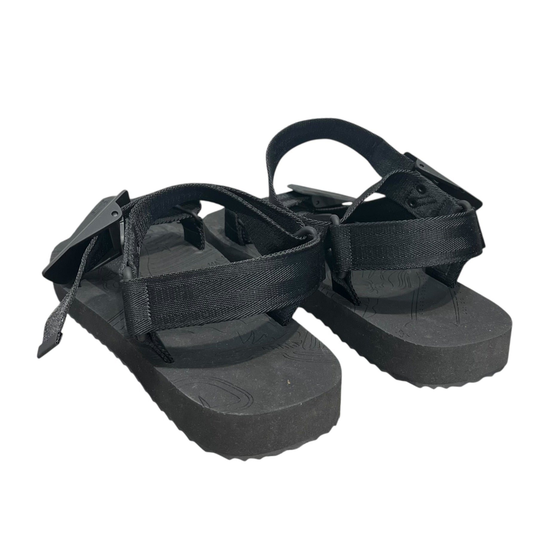 BURBERRY/Sandals/EU 46/Cotton/BLK/SLAB SANDALS view 2