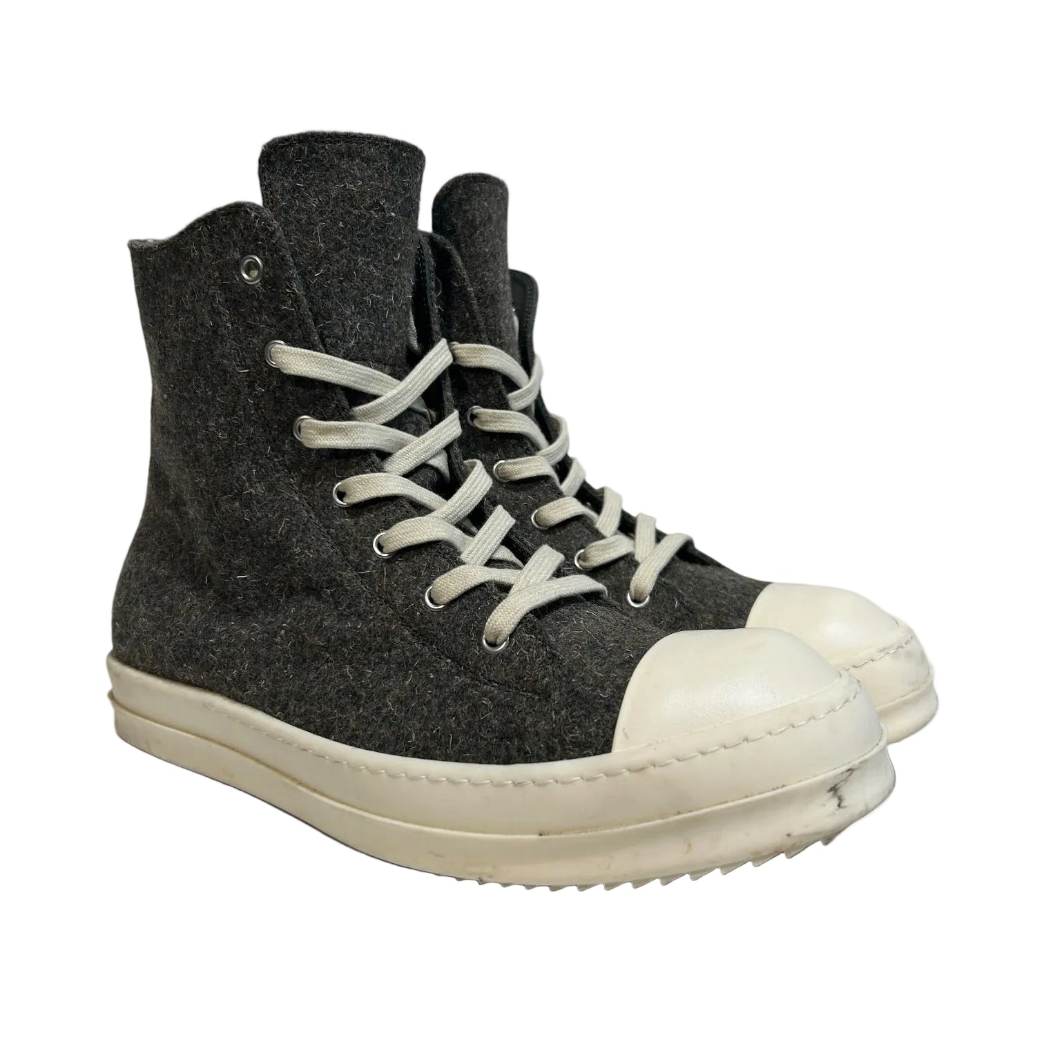 Rick Owens/Hi-Sneakers/EU 43/Wool/GRY/RAMONE view 1
