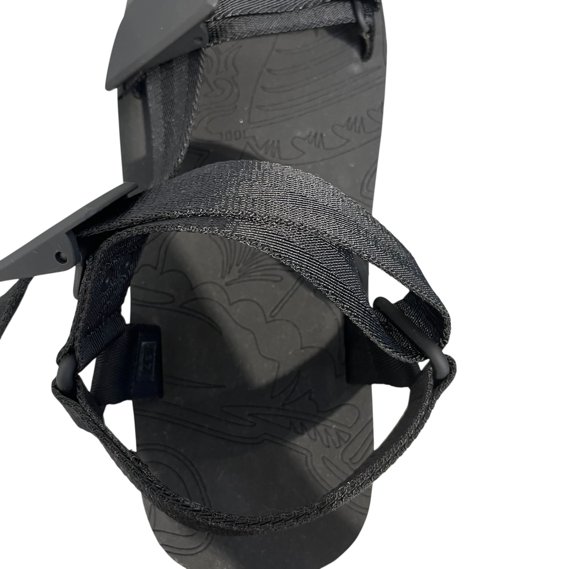 BURBERRY/Sandals/EU 46/Cotton/BLK/SLAB SANDALS view 3