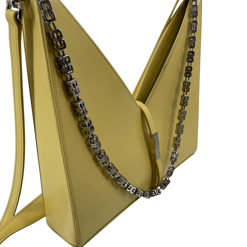GIVENCHY/Hand Bag/Leather/YEL/BOX CUT OUT BAG
