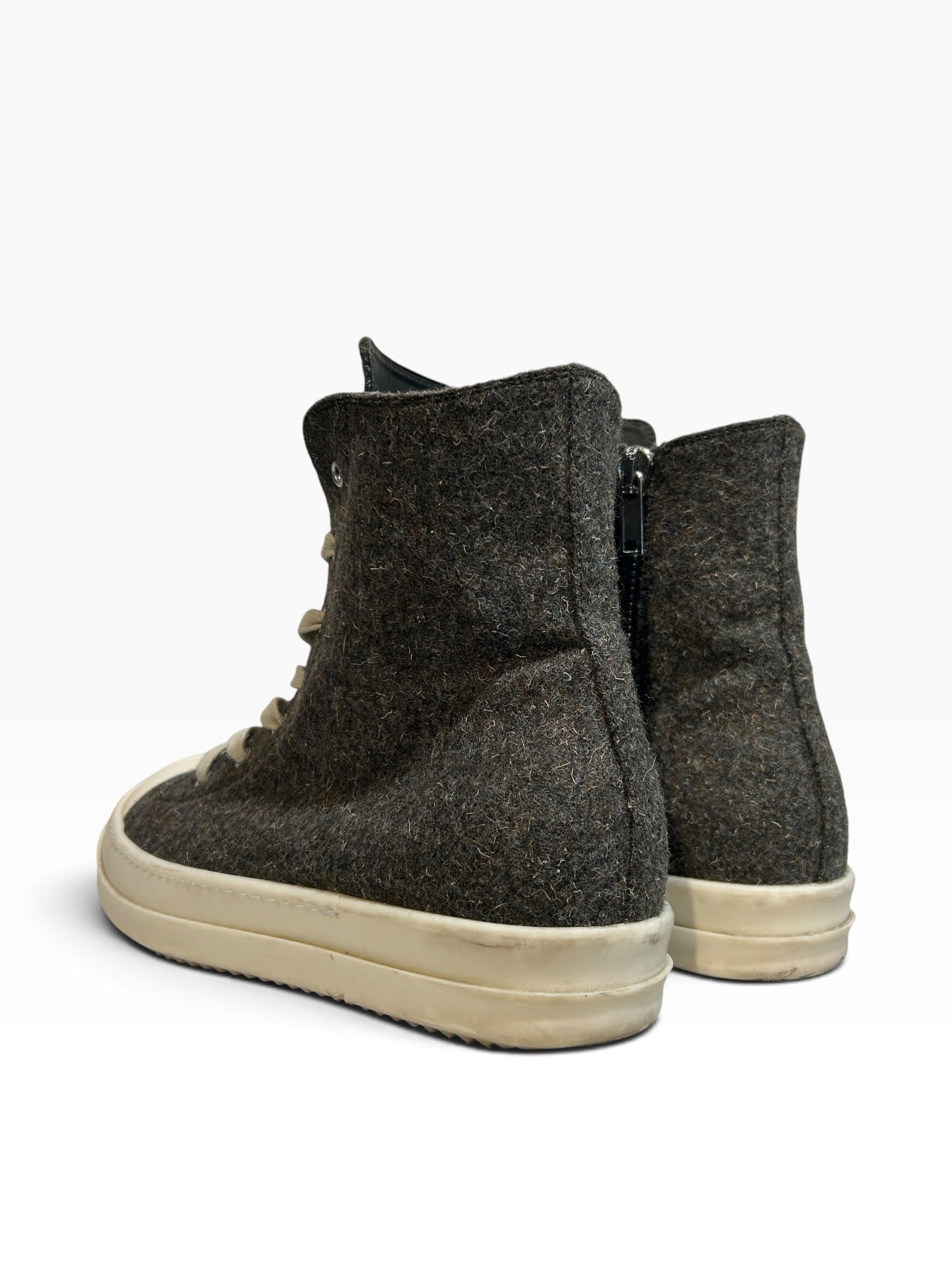 Rick Owens/Hi-Sneakers/EU 43/Wool/GRY/RAMONE view 2