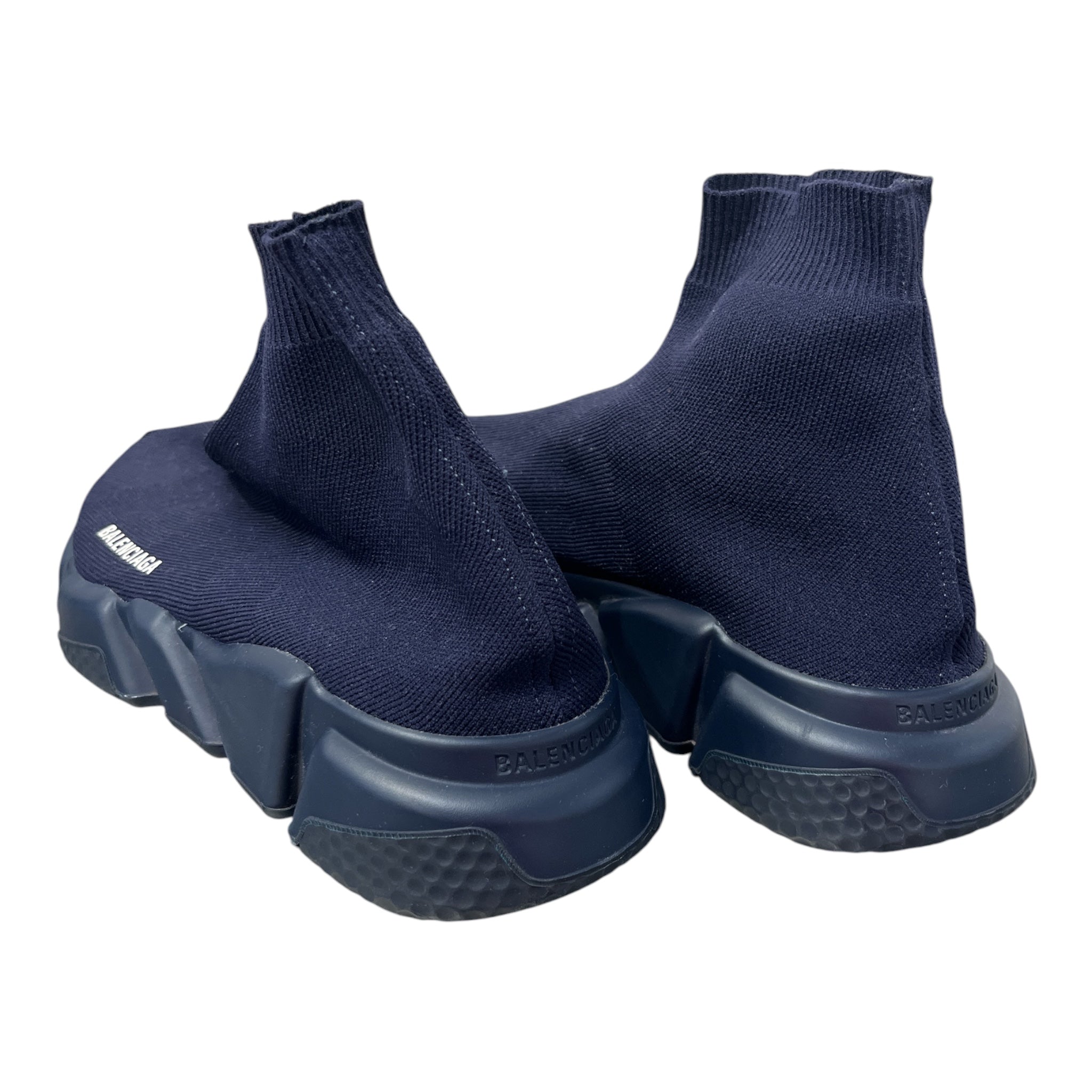 BALENCIAGA/Hi-Sneakers/US 7/Cotton/NVY/SOCKSHOES view 2