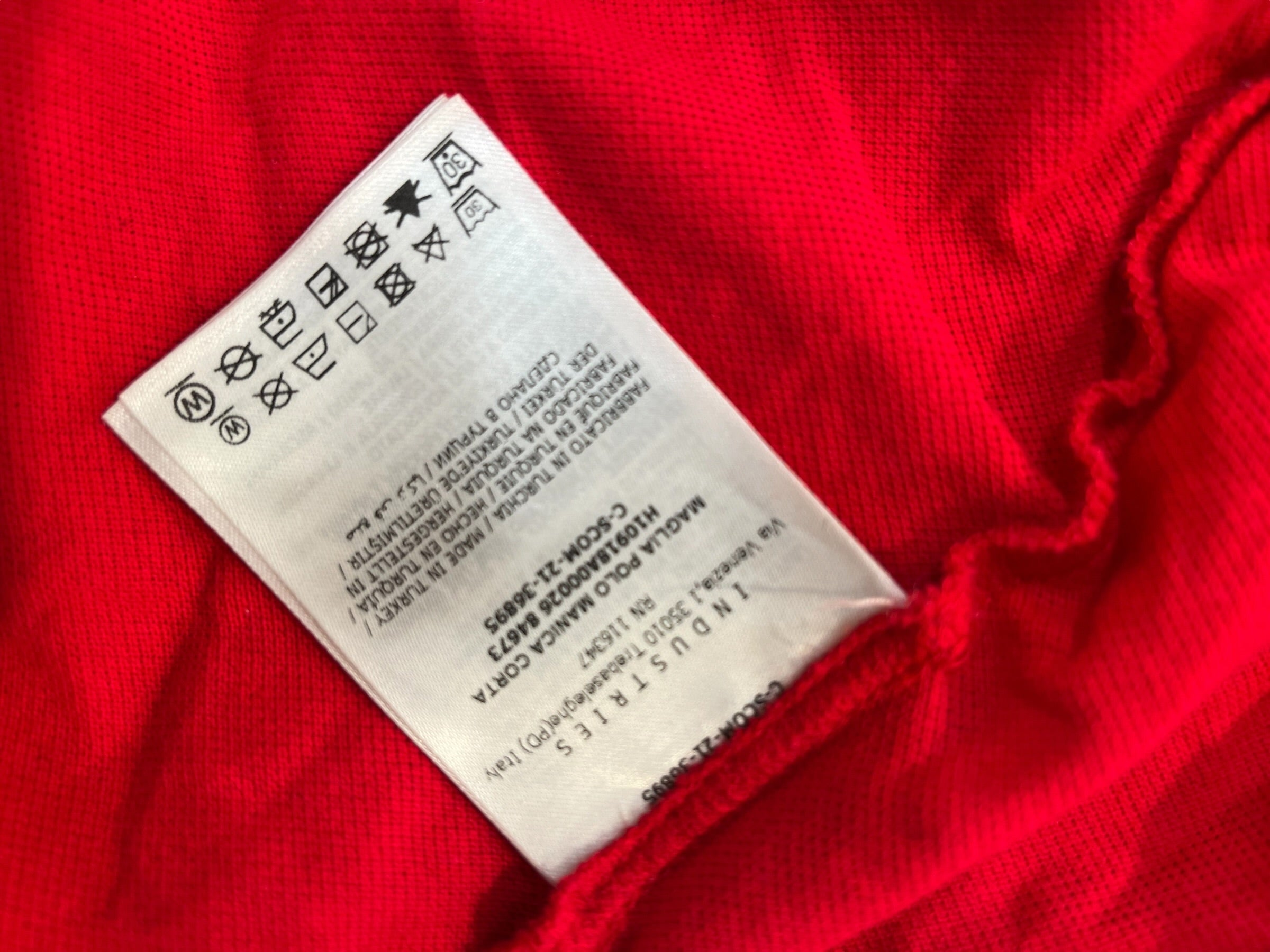 MONCLER/SS Shirt/XXL/Nylon/RED/White patch on front view 4