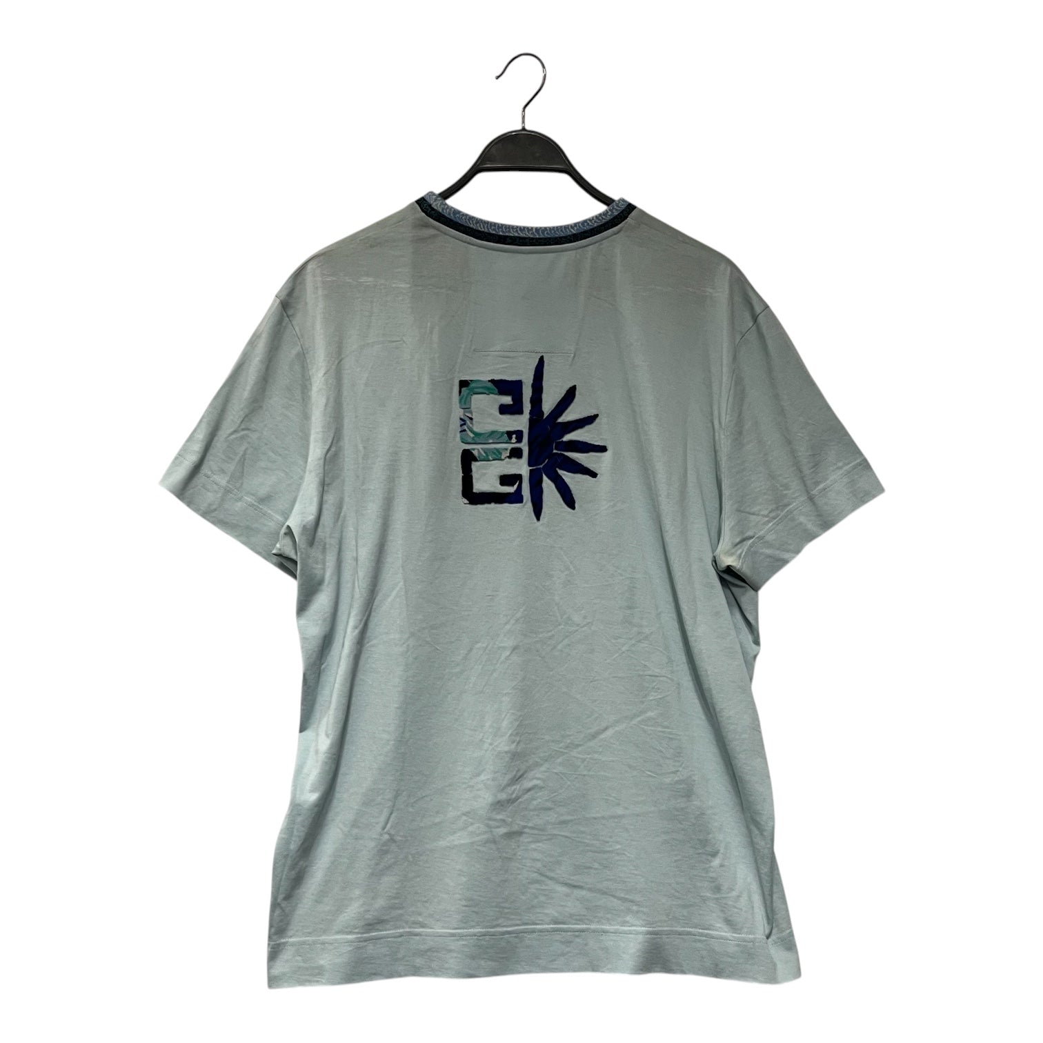 GIVENCHY/T-Shirt/L/Cotton/BLU/crew collar view 2