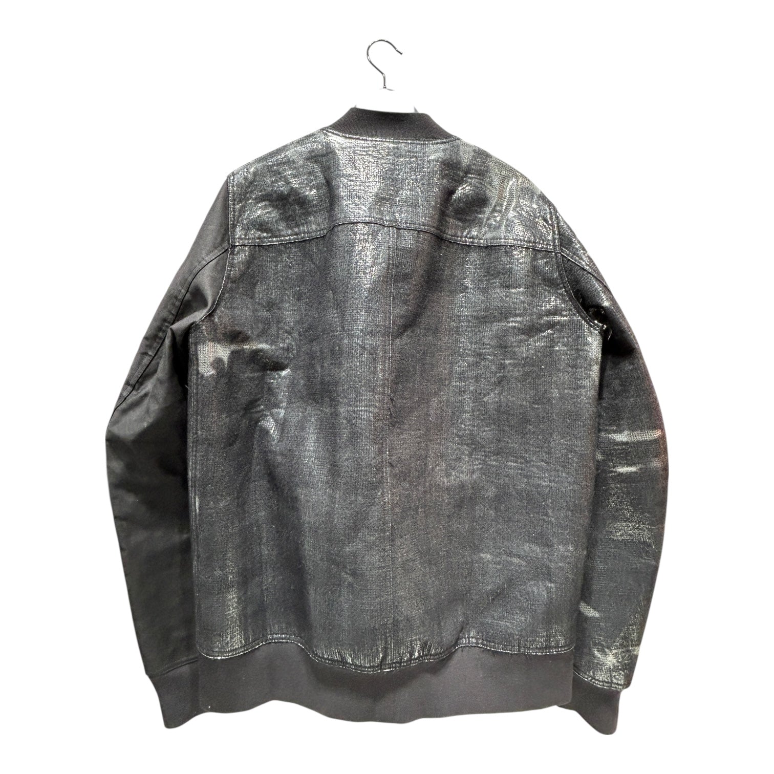 Rick Owens/Flight Jkt/42/Cotton/BLK/HEAVY FLIGHT BMBR JKT SILV DET view 2