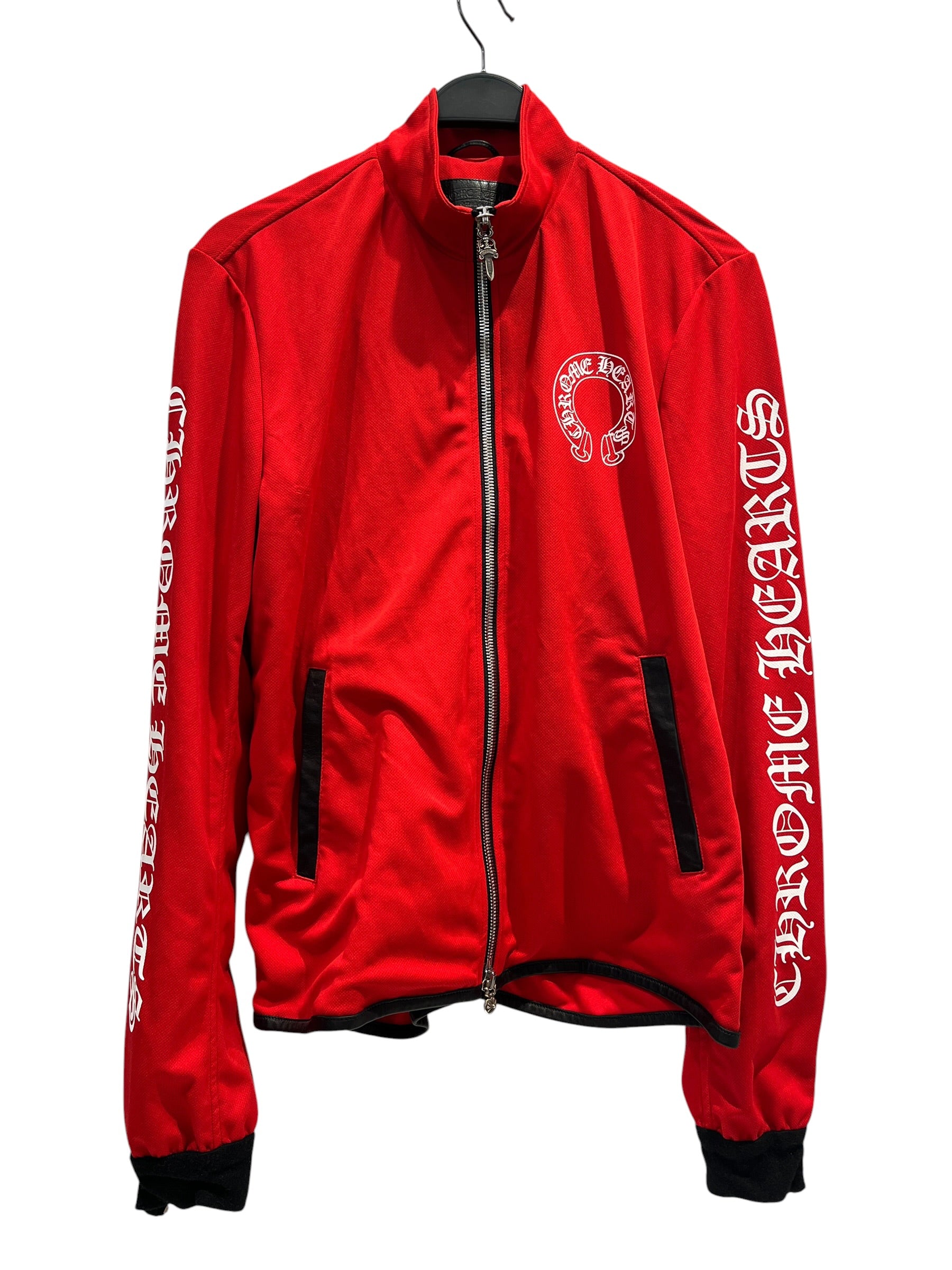 CHROME HEARTS/Sarouel Pants/M/Polyester/RED/Joggers/ view 1
