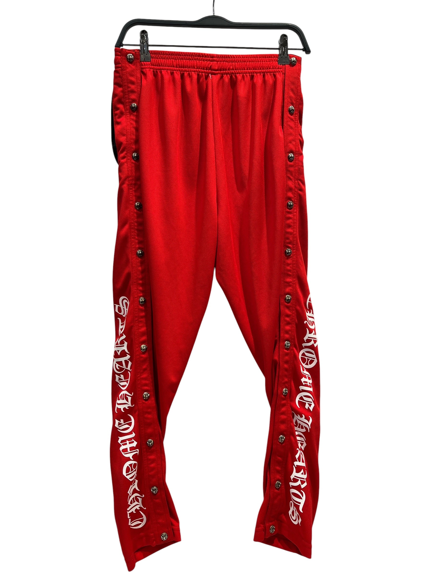 CHROME HEARTS/Sarouel Pants/M/Polyester/RED/Joggers/ view 2