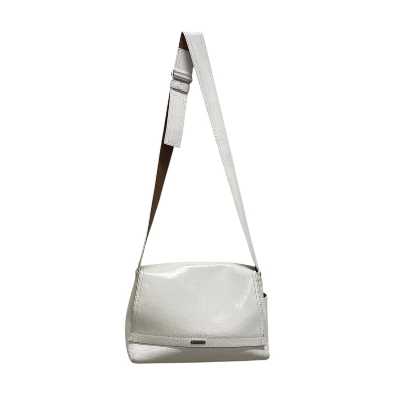 Alexander McQueen/Cross Body Bag/Leather/WHT/CRACKED LEATHER