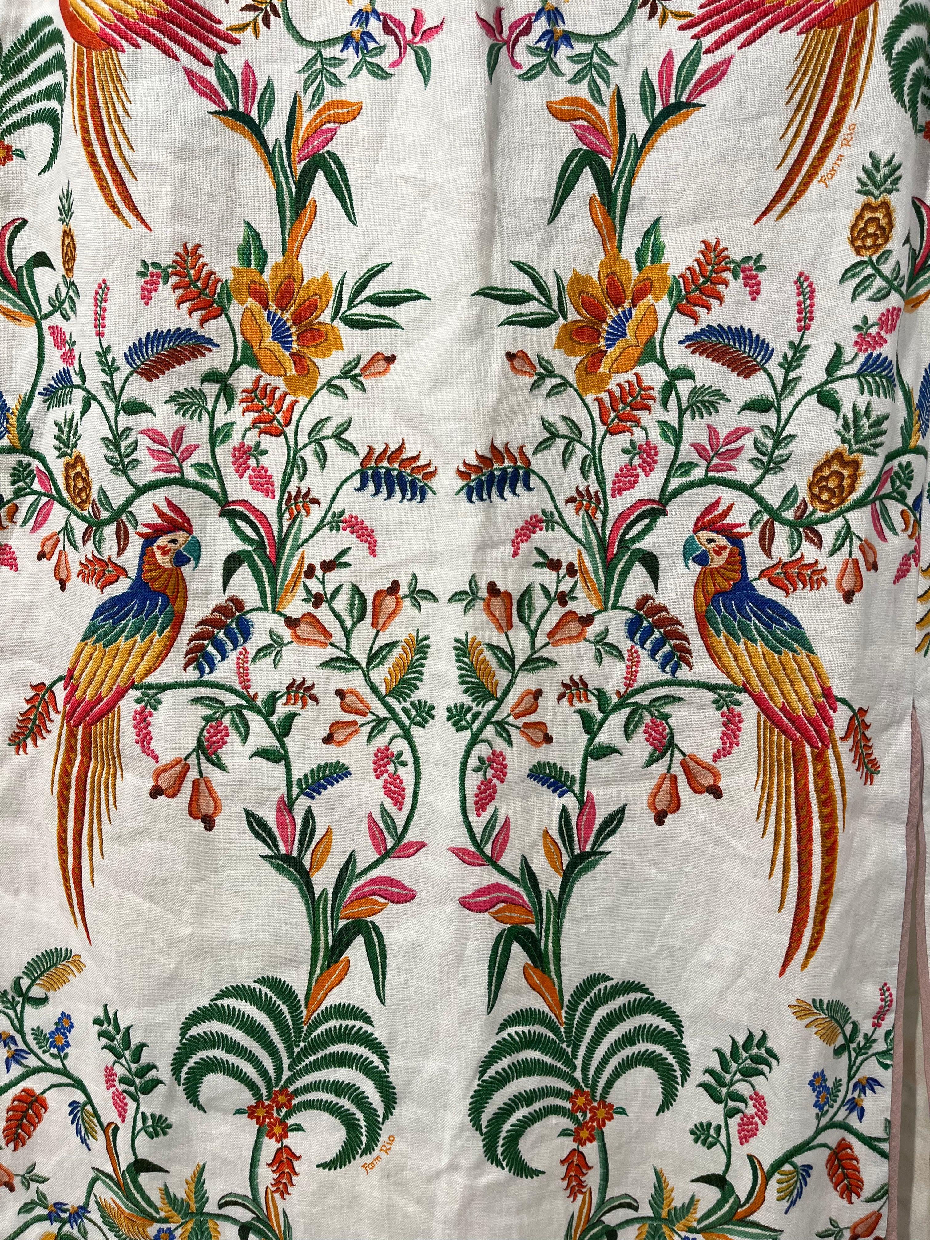 FARM Rio/Long Skirt/S/Floral Pattern/Linen/FLORAL LINEN SKIRT BNWT view 5