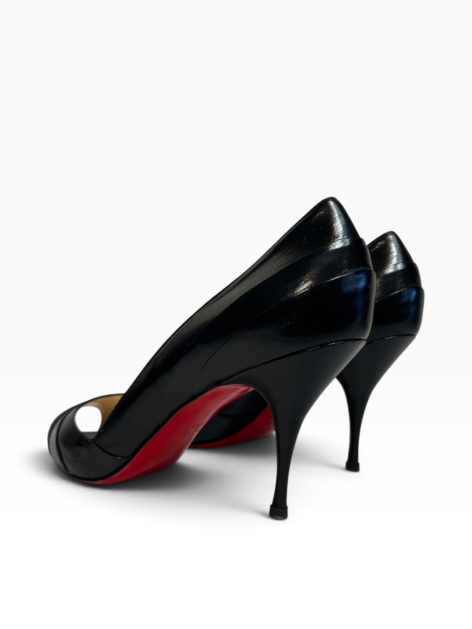 Christian Louboutin/Heels/EU 40.5/BLK/Armadillo Peep Toe view 2