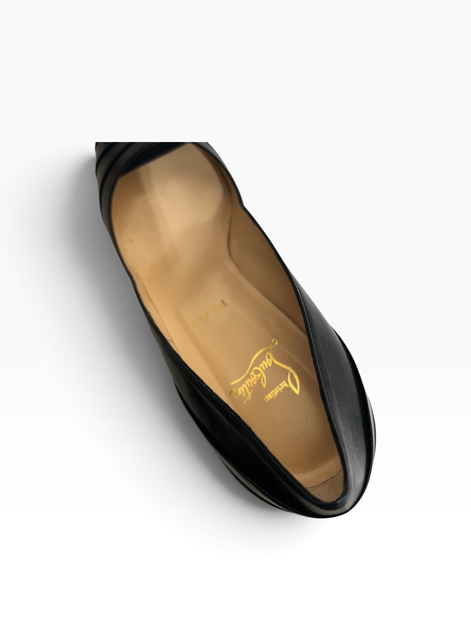 Christian Louboutin/Heels/EU 40.5/BLK/Armadillo Peep Toe view 3