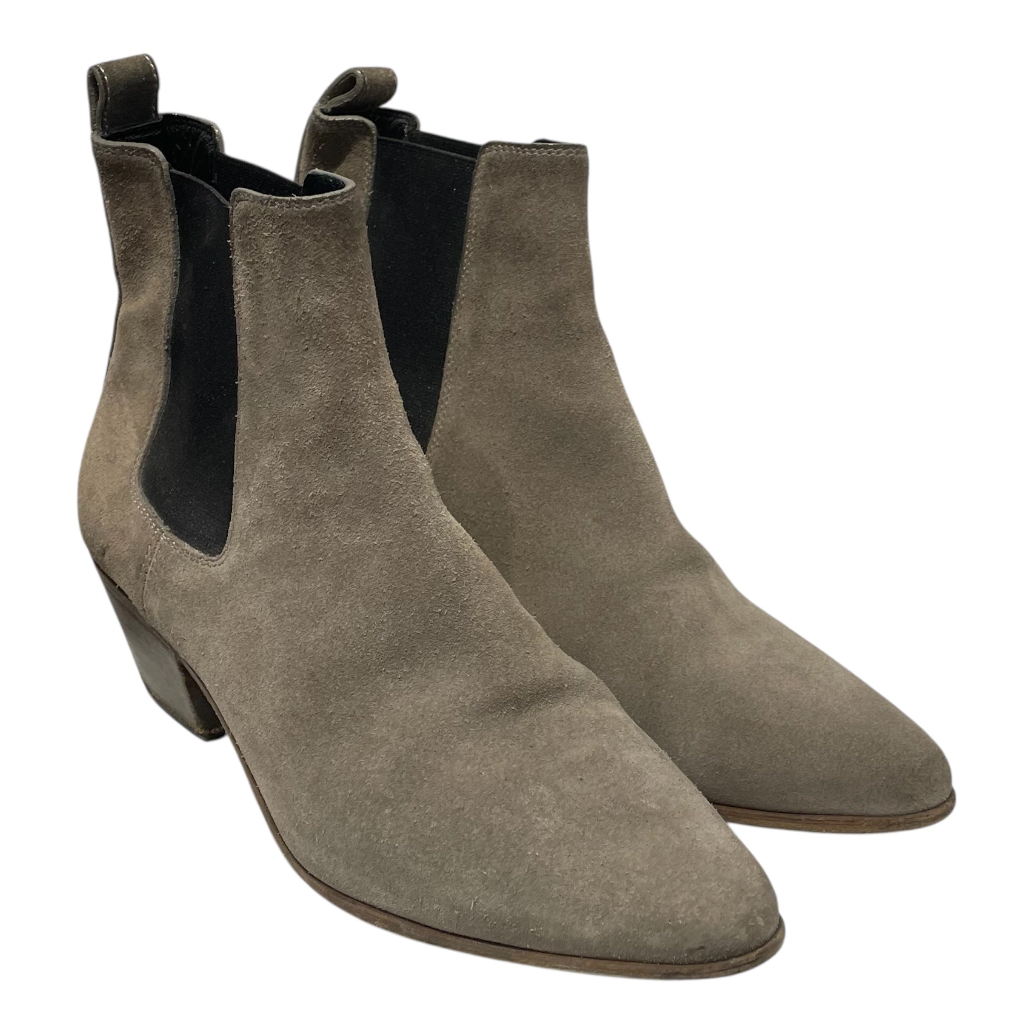 SAINT LAURENT/Chukka Boots/EU 37/Suede/GRY/chelsea suede ankle boot view 1