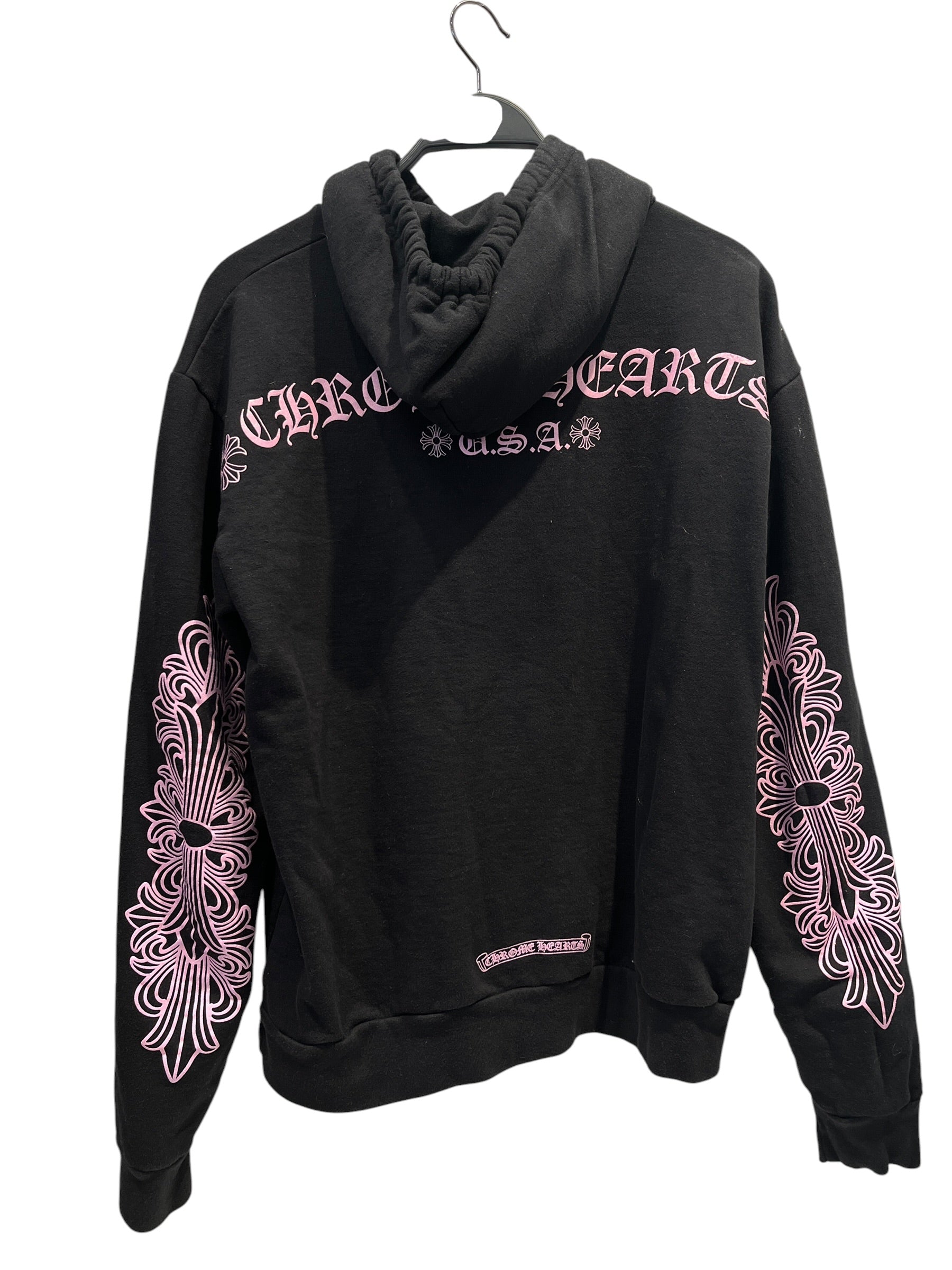 CHROME HEARTS/Hoodie/S/Cotton/BLK/Pullover/Friends & Family Glitter view 2