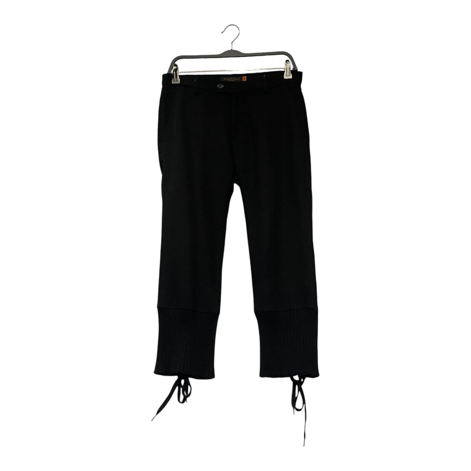 UNDERCOVER/Cropped Pants/S/Cotton/BLK/cropped jogger lace side view 1