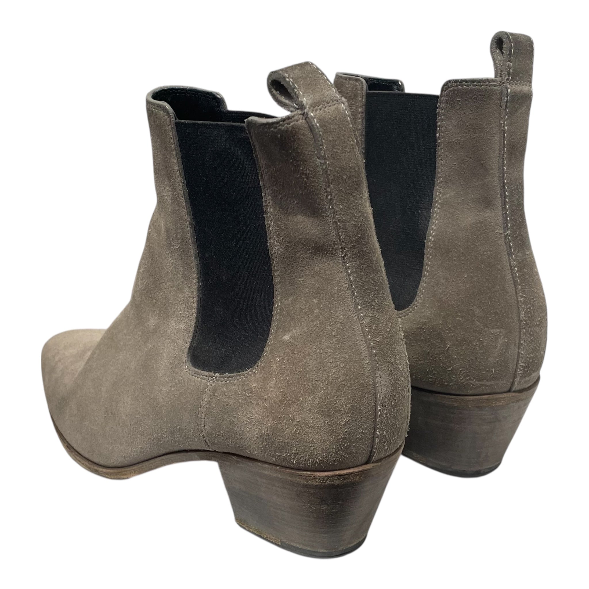 SAINT LAURENT/Chukka Boots/EU 37/Suede/GRY/chelsea suede ankle boot view 2